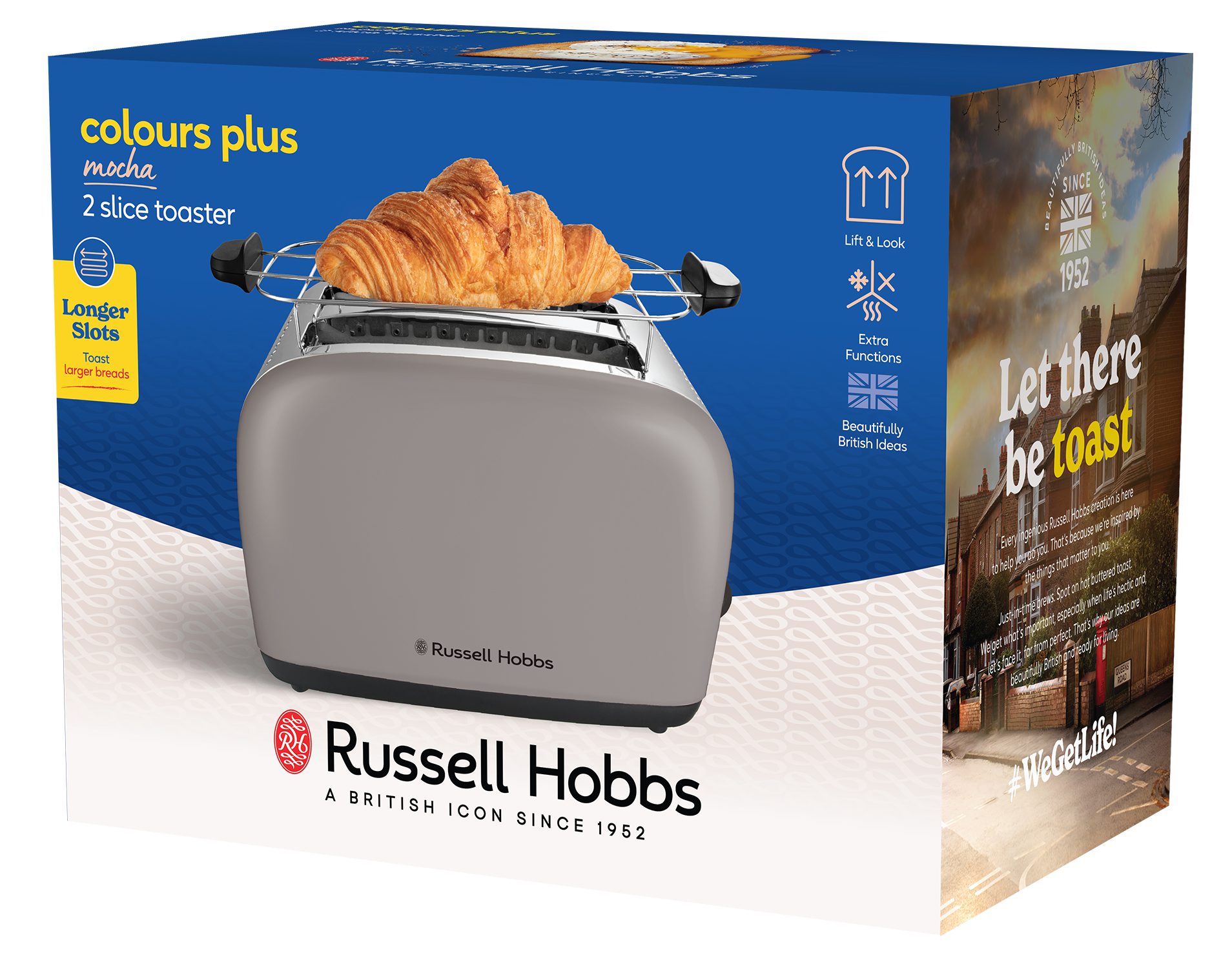 RUSSELL HOBBS 26931-56/RH Colours Plus Mocha kenyérpirító hosszú nyílásokkal – 12. kép