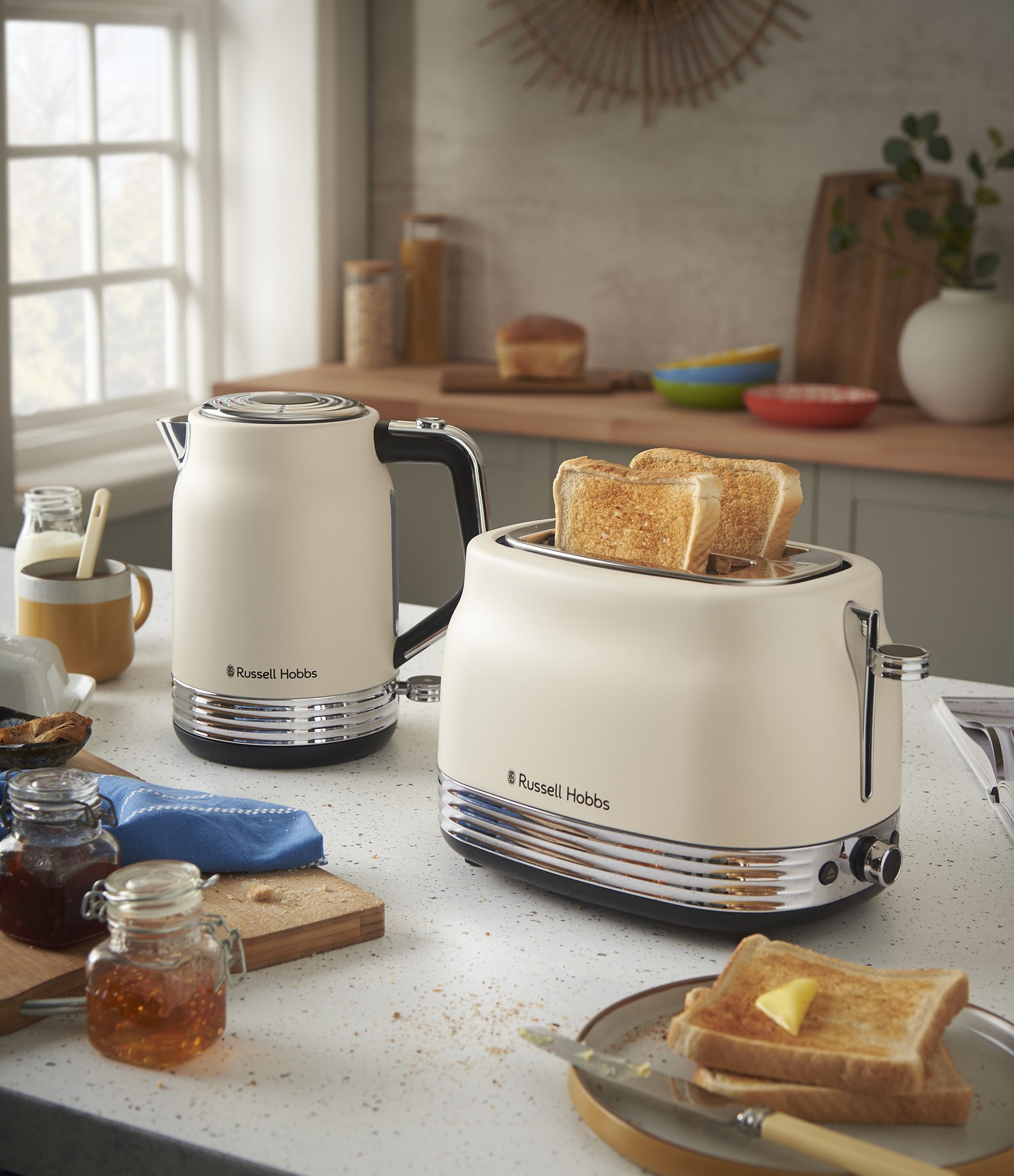 RUSSELL HOBBS 28650-56/RH Hanley Jasmine kétrekeszes kenyérpirító – 4. kép