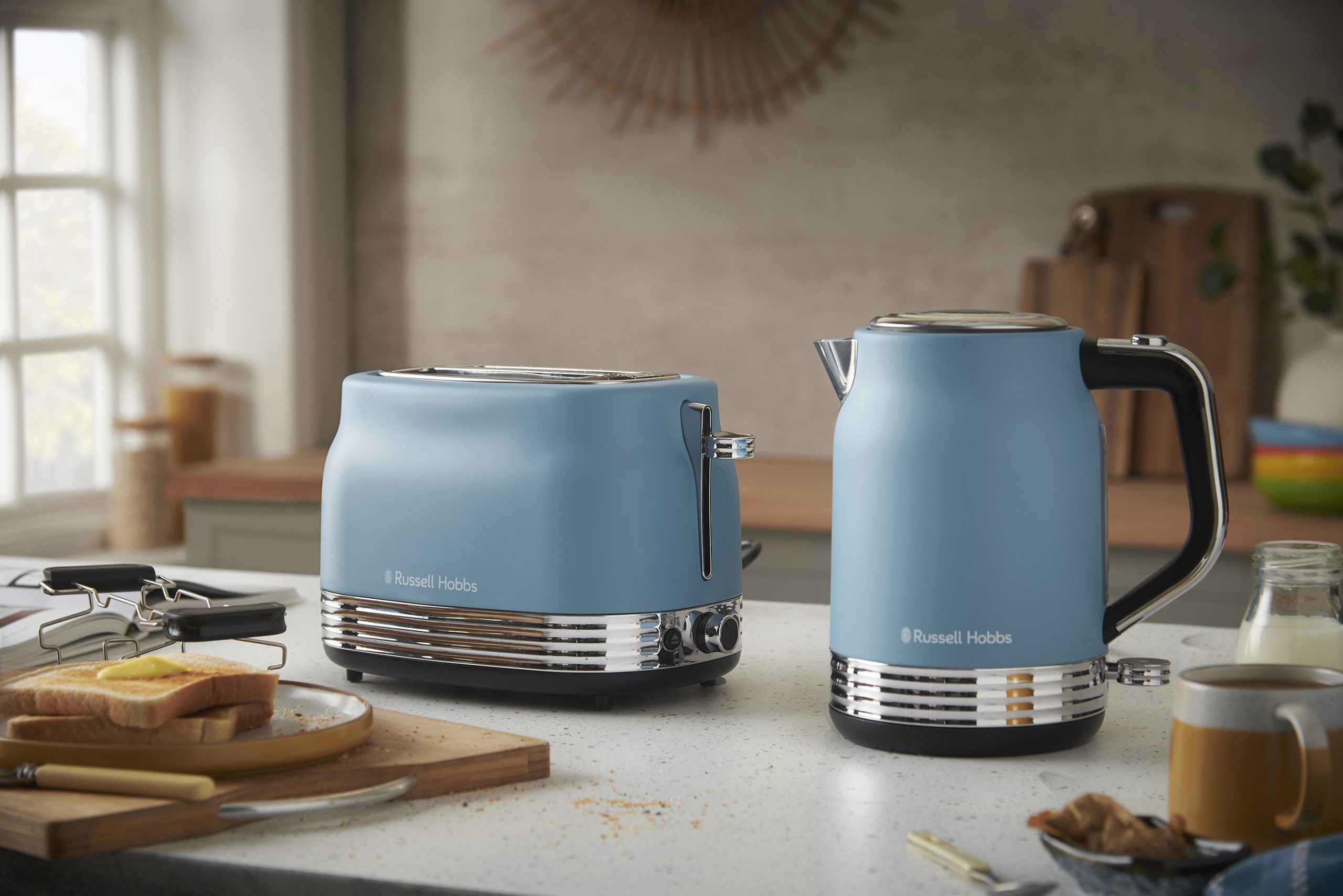 RUSSELL HOBBS 28651-56/RH Hanley Blue kétrekeszes kenyérpirító – 2. kép