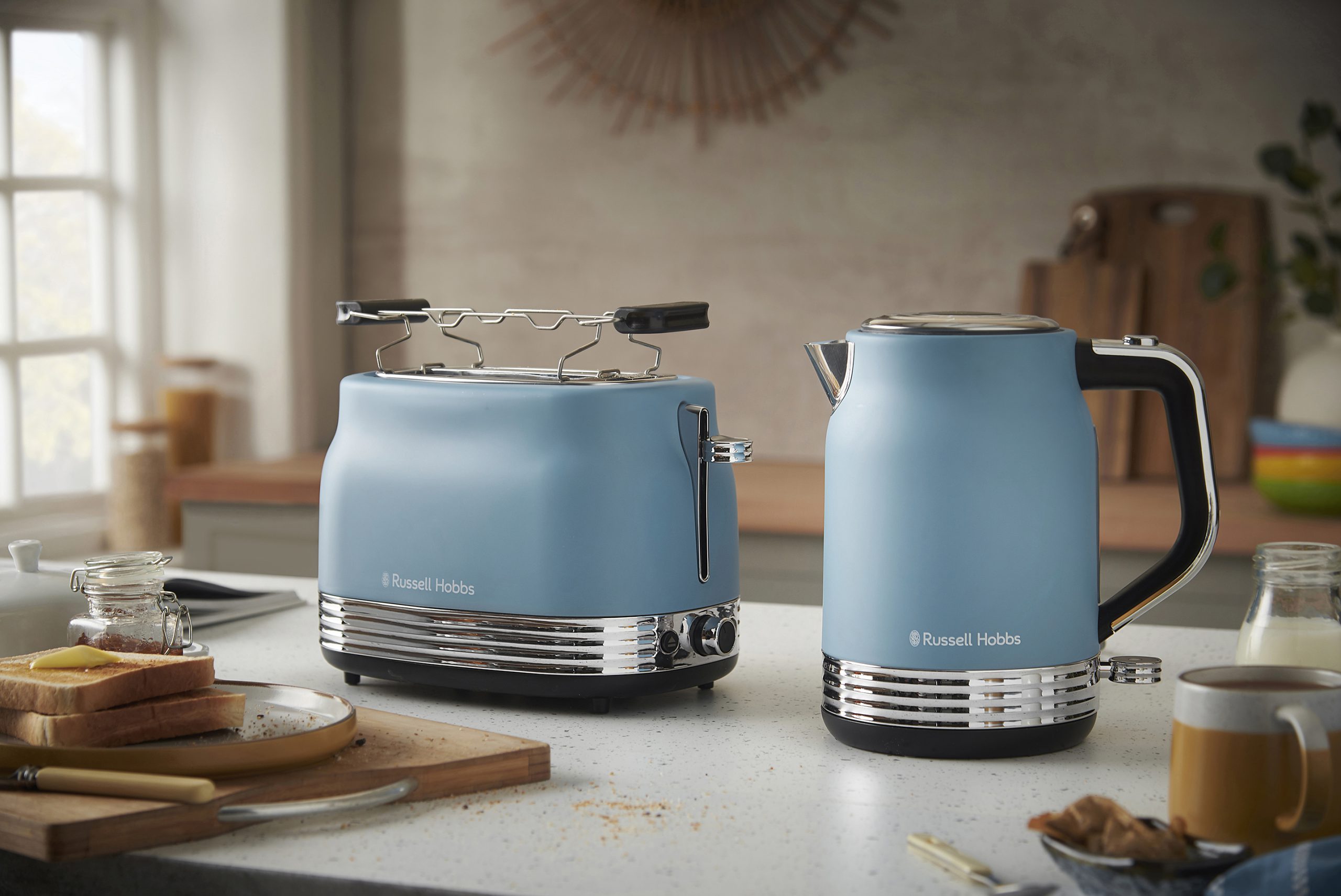 RUSSELL HOBBS 28651-56/RH Hanley Blue kétrekeszes kenyérpirító – 7. kép