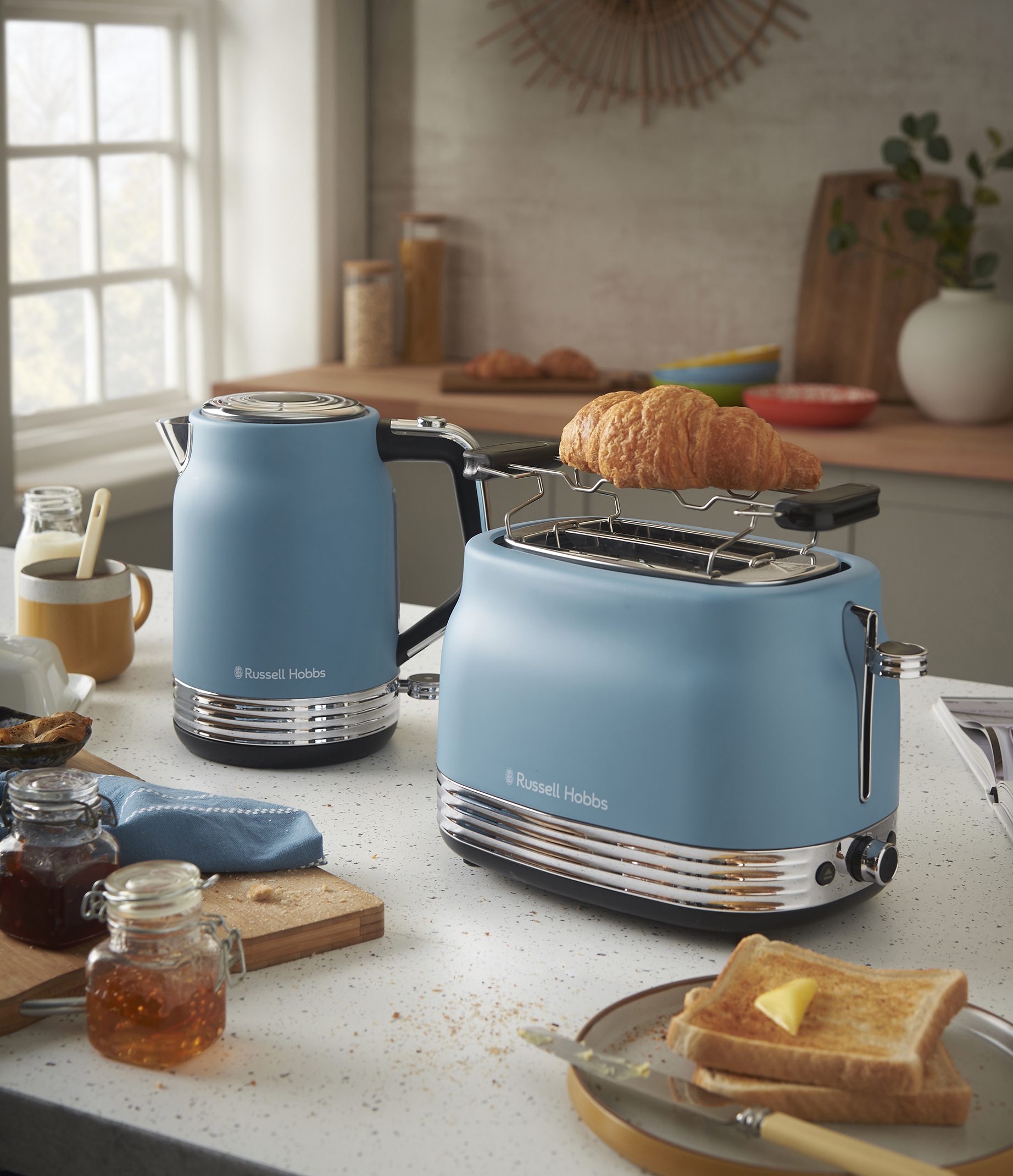RUSSELL HOBBS 28651-56/RH Hanley Blue kétrekeszes kenyérpirító – 9. kép