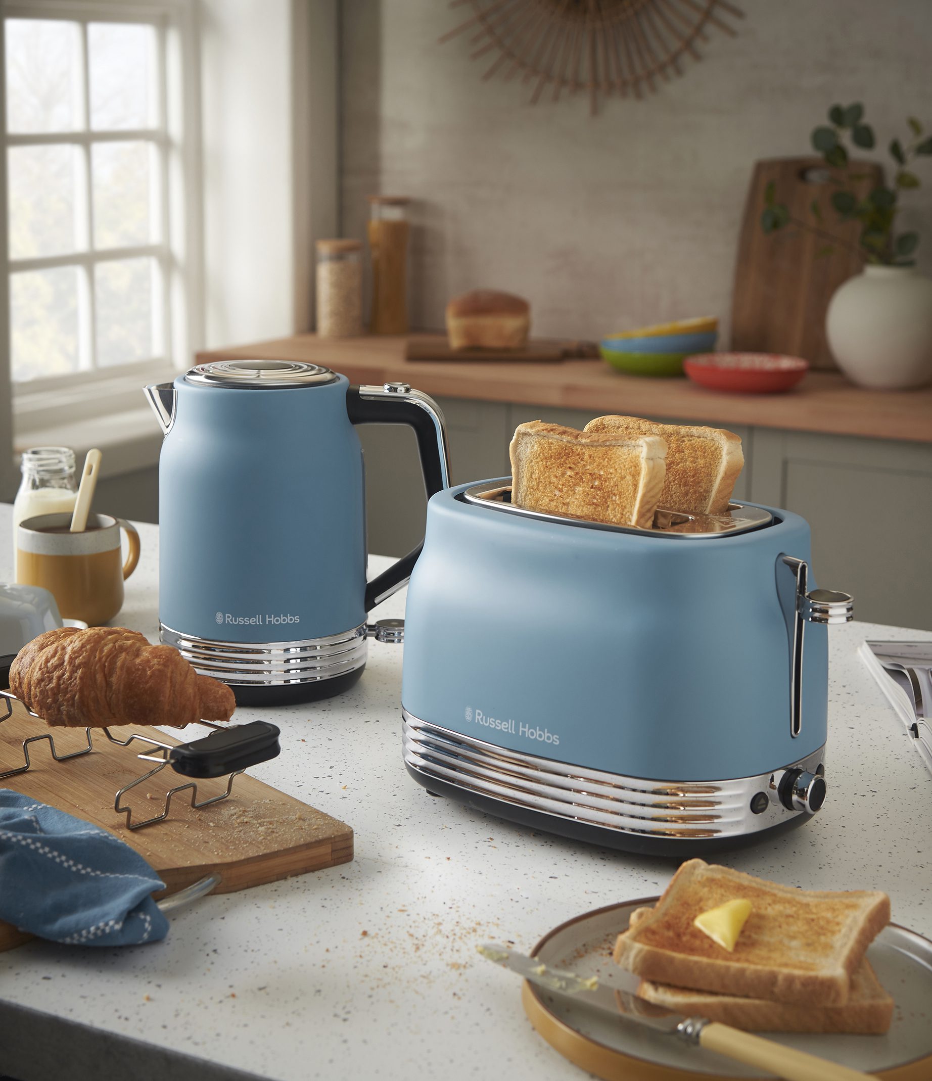RUSSELL HOBBS 28651-56/RH Hanley Blue kétrekeszes kenyérpirító – 10. kép