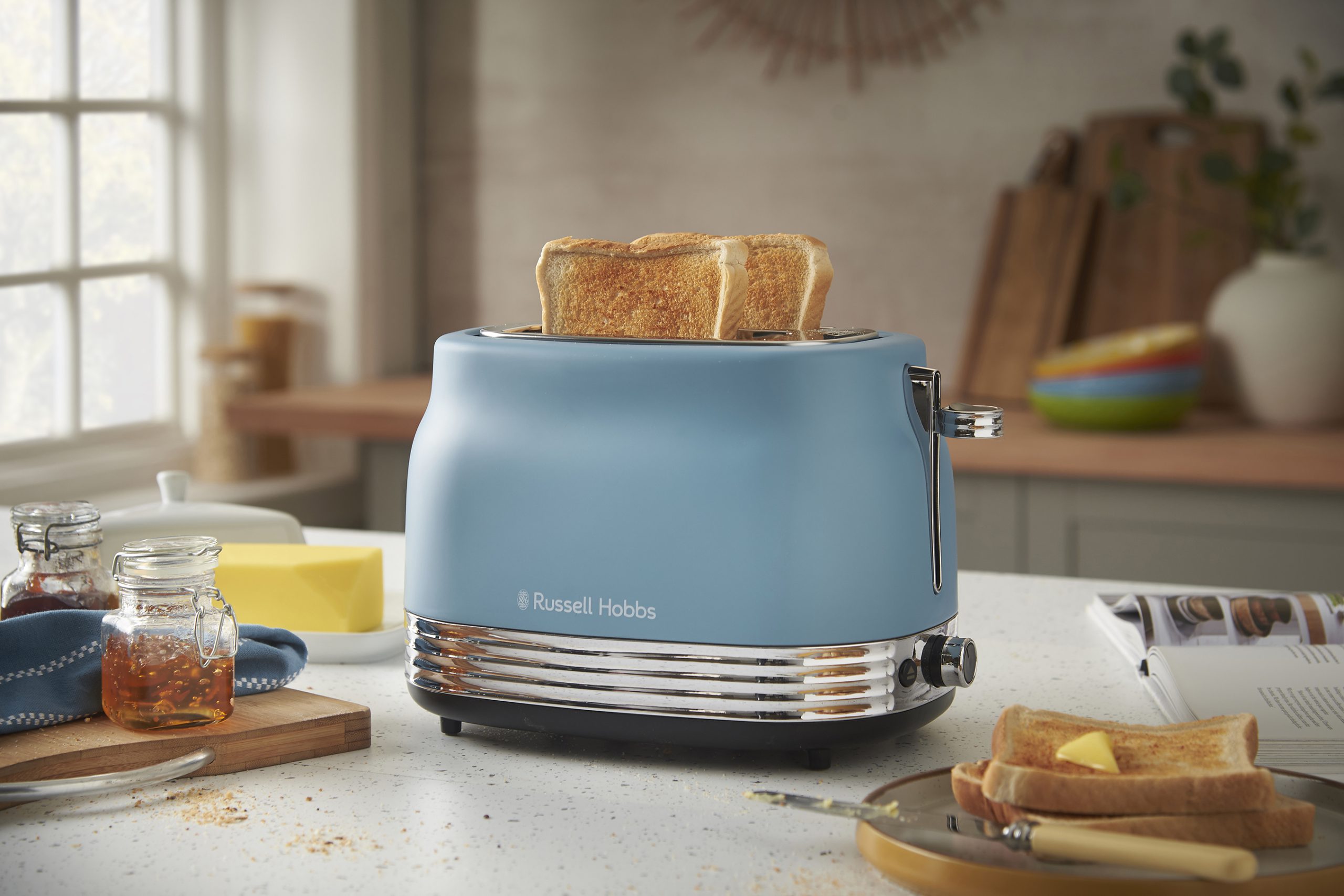 RUSSELL HOBBS 28651-56/RH Hanley Blue kétrekeszes kenyérpirító – 15. kép