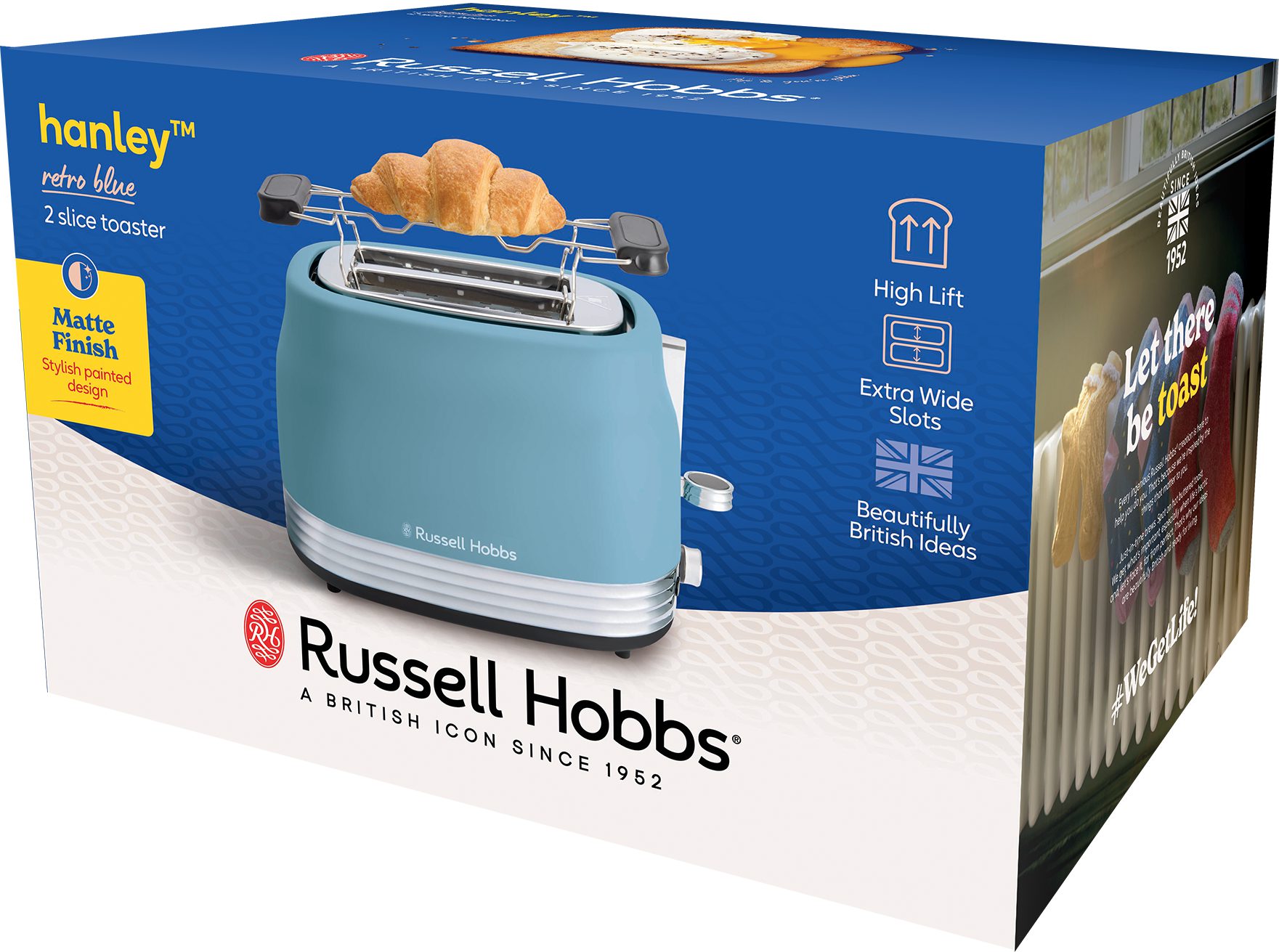 RUSSELL HOBBS 28651-56/RH Hanley Blue kétrekeszes kenyérpirító – 24. kép
