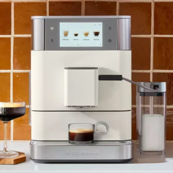 KITCHENAID 5KES8558EPL KF8 automata eszpresszó kávéfőző növényi ital programmal, porcelán fehér – 2. kép