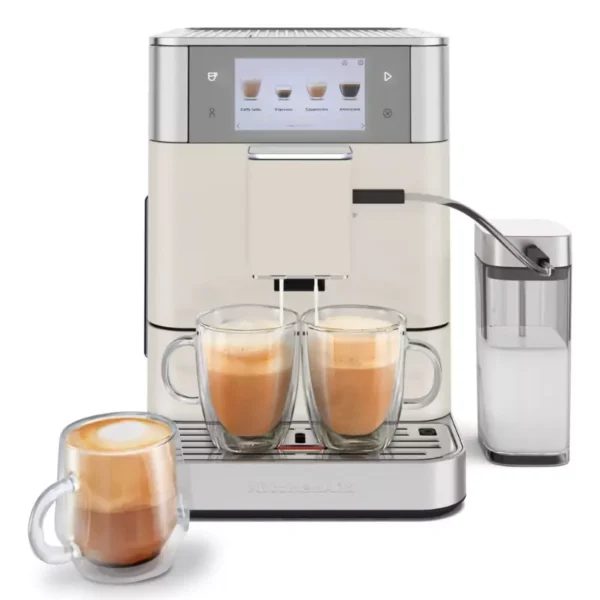 KITCHENAID 5KES8558EPL KF8 automata eszpresszó kávéfőző növényi ital programmal, porcelán fehér – 3. kép
