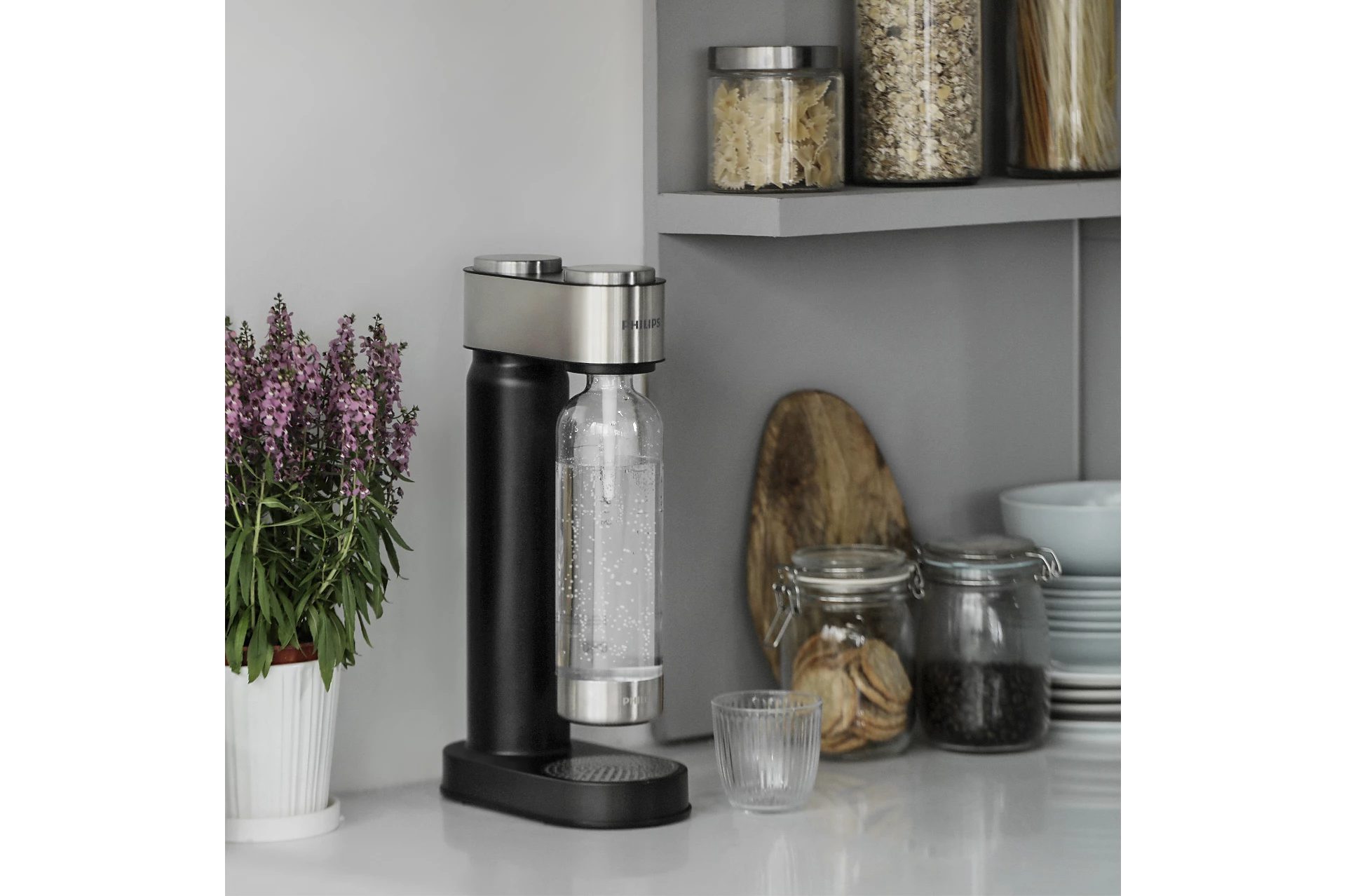 PHILIPS ADD4902BK GoZero Viva fekete szódagép 1 literes palackkal – 4. kép