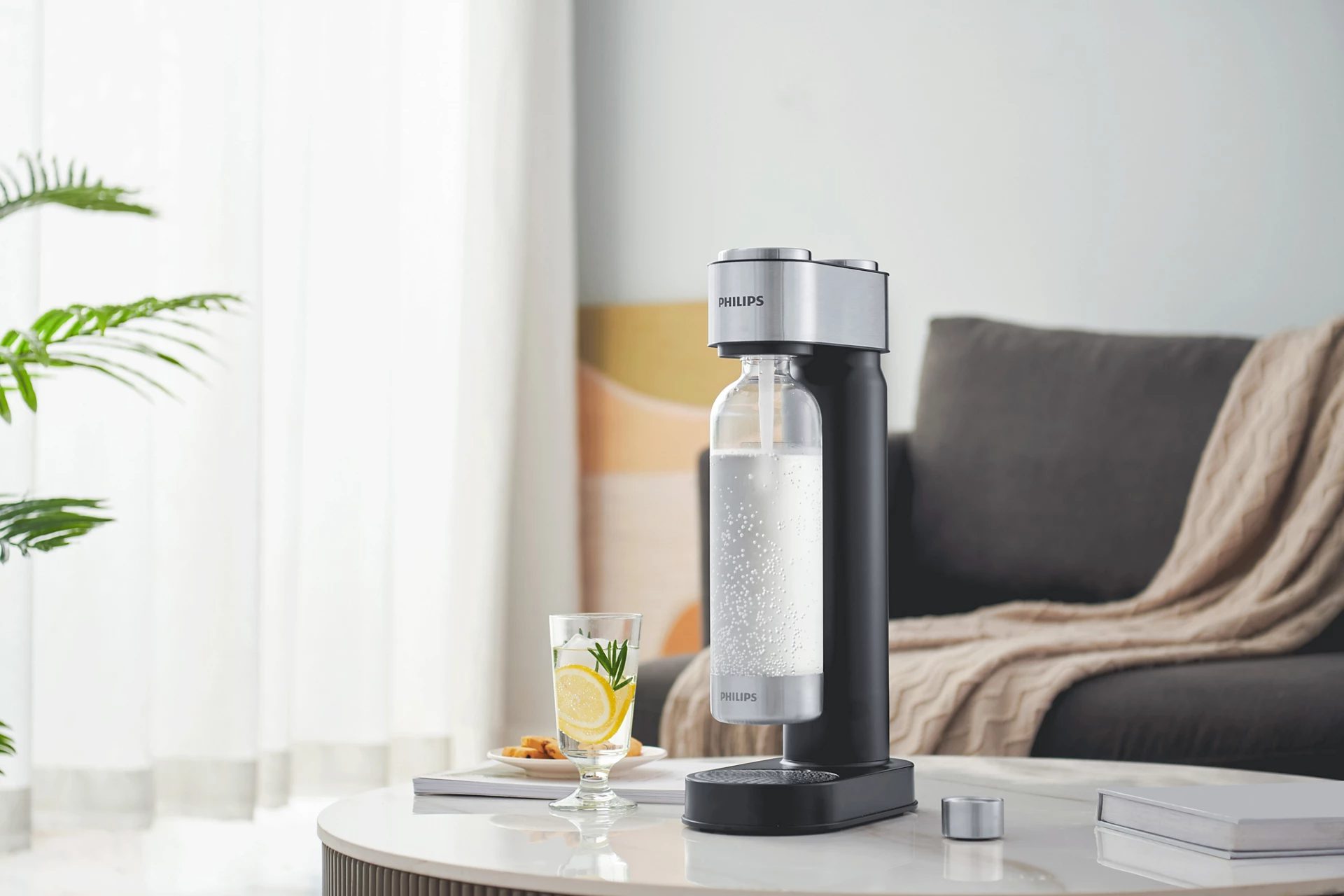PHILIPS ADD4902BK GoZero Viva fekete szódagép 1 literes palackkal – 8. kép