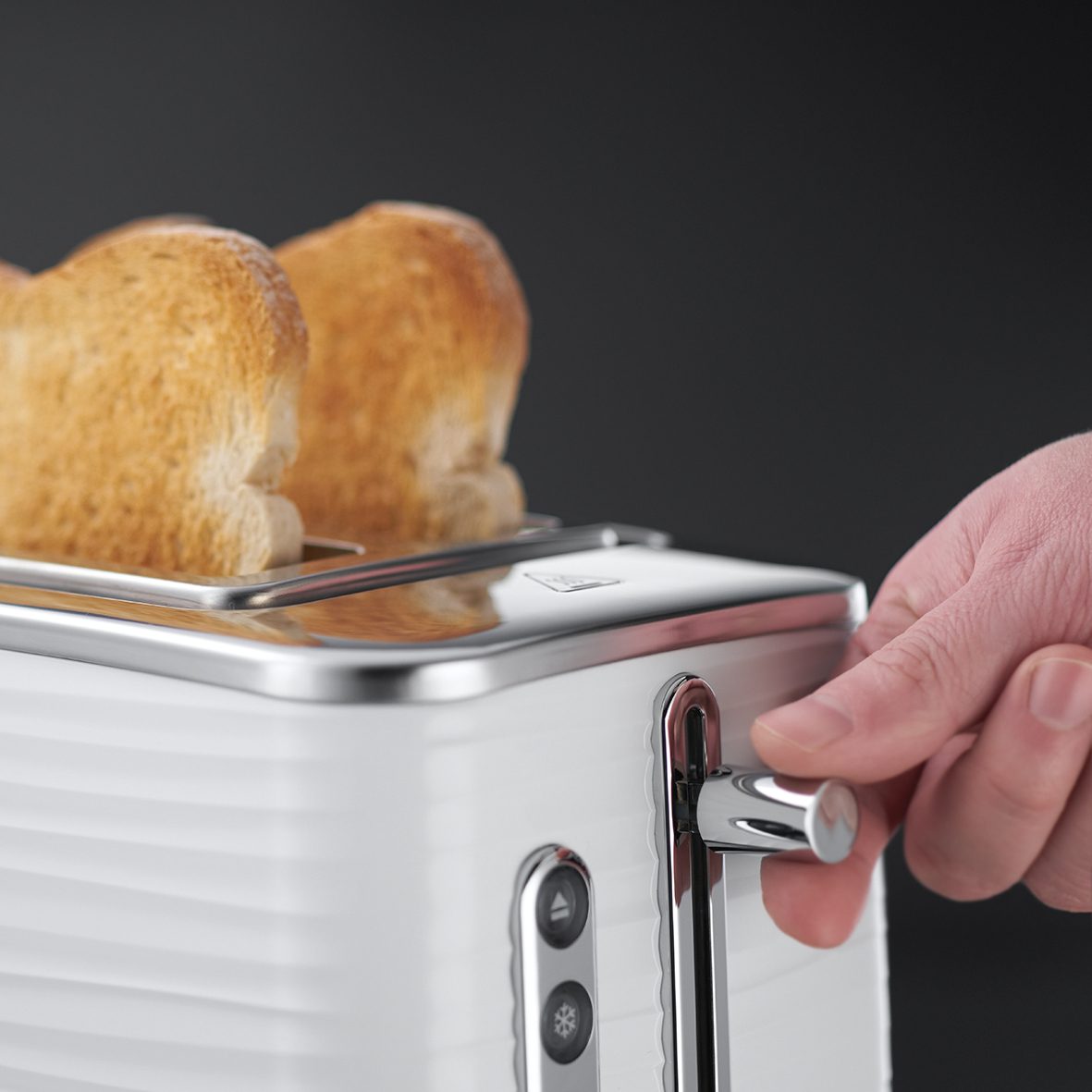 RUSSELL HOBBS 24370-56/RH Inspire kétszeletes fehér kenyérpirító – 4. kép