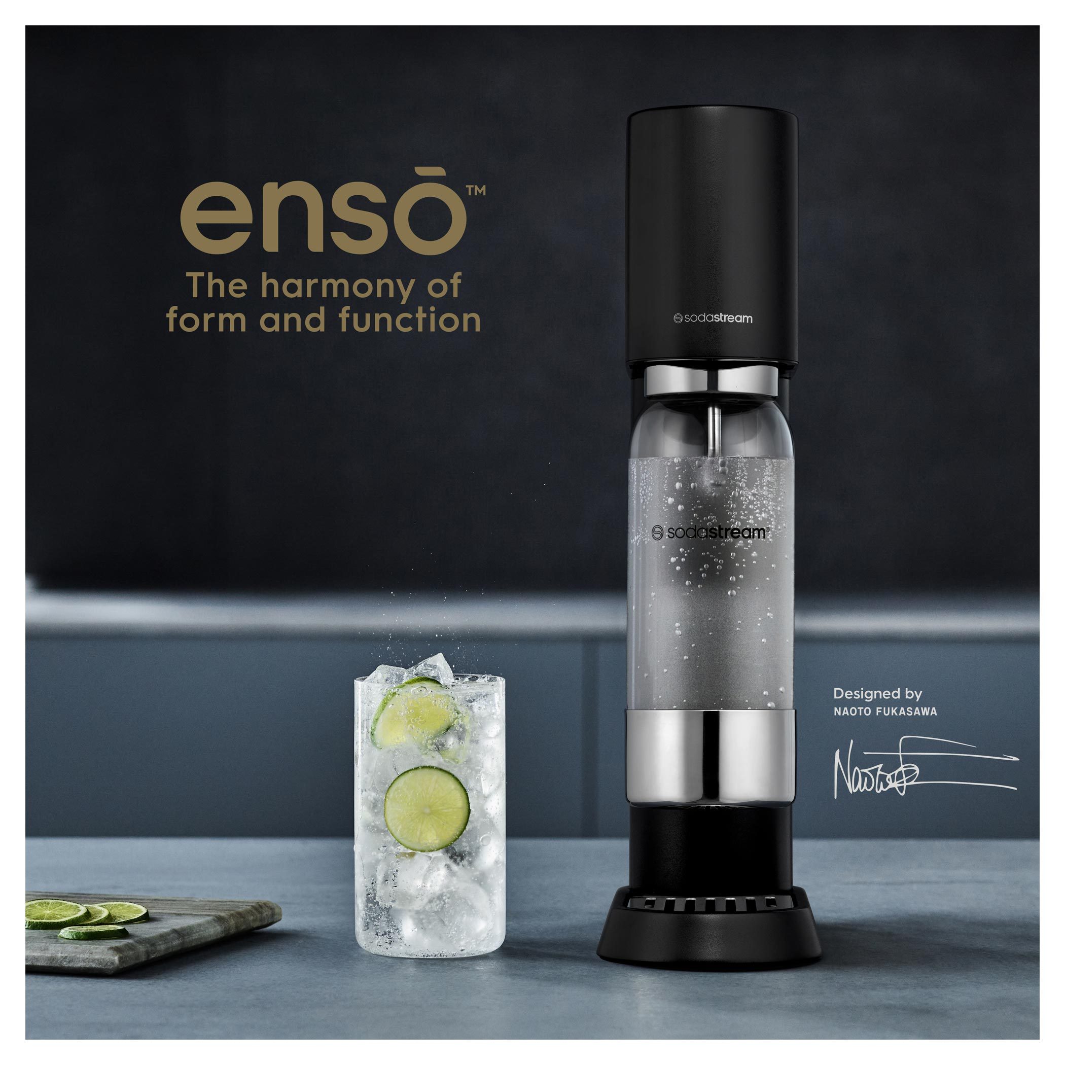 SODA STREAM SM ENSO BLACK rozsdamentes acél szódagép – 3. kép