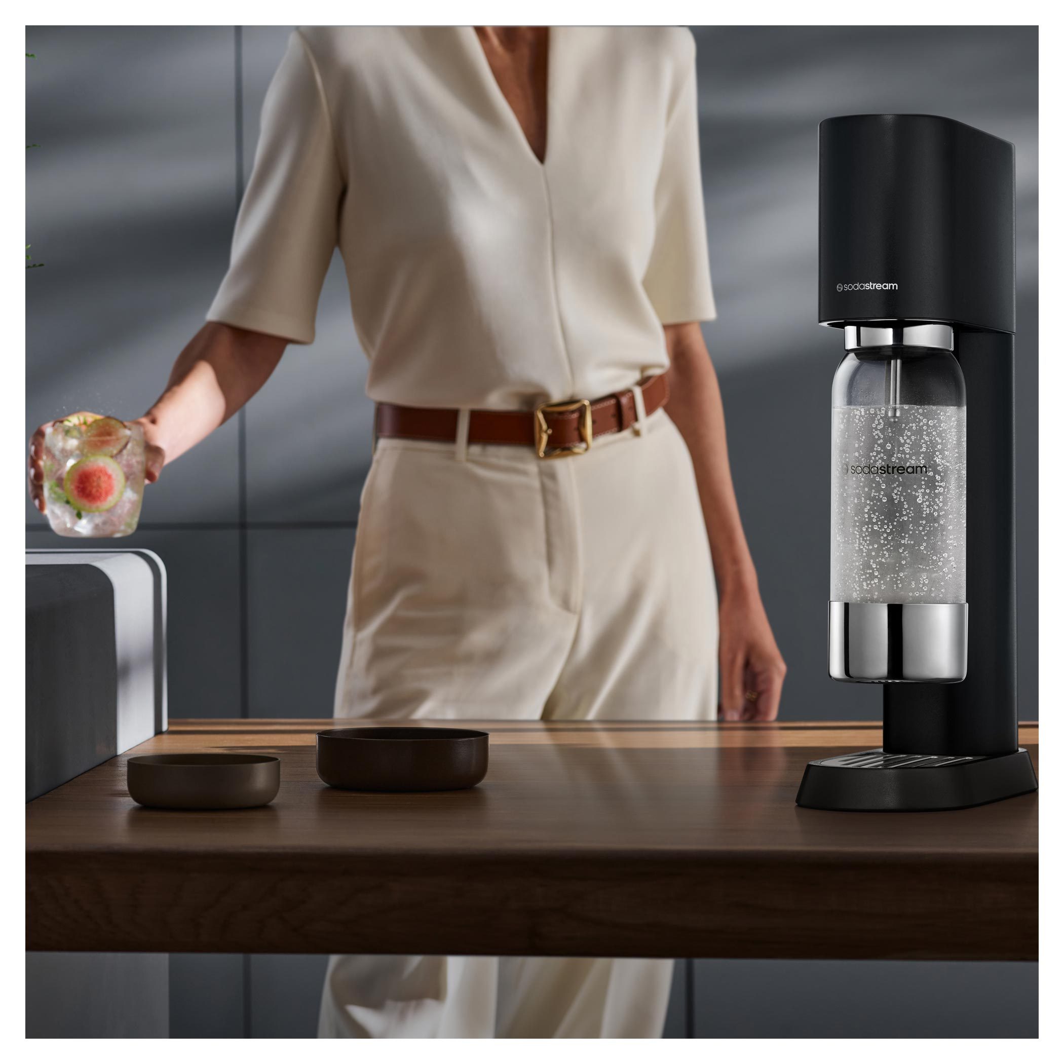 SODA STREAM SM ENSO BLACK rozsdamentes acél szódagép – 5. kép