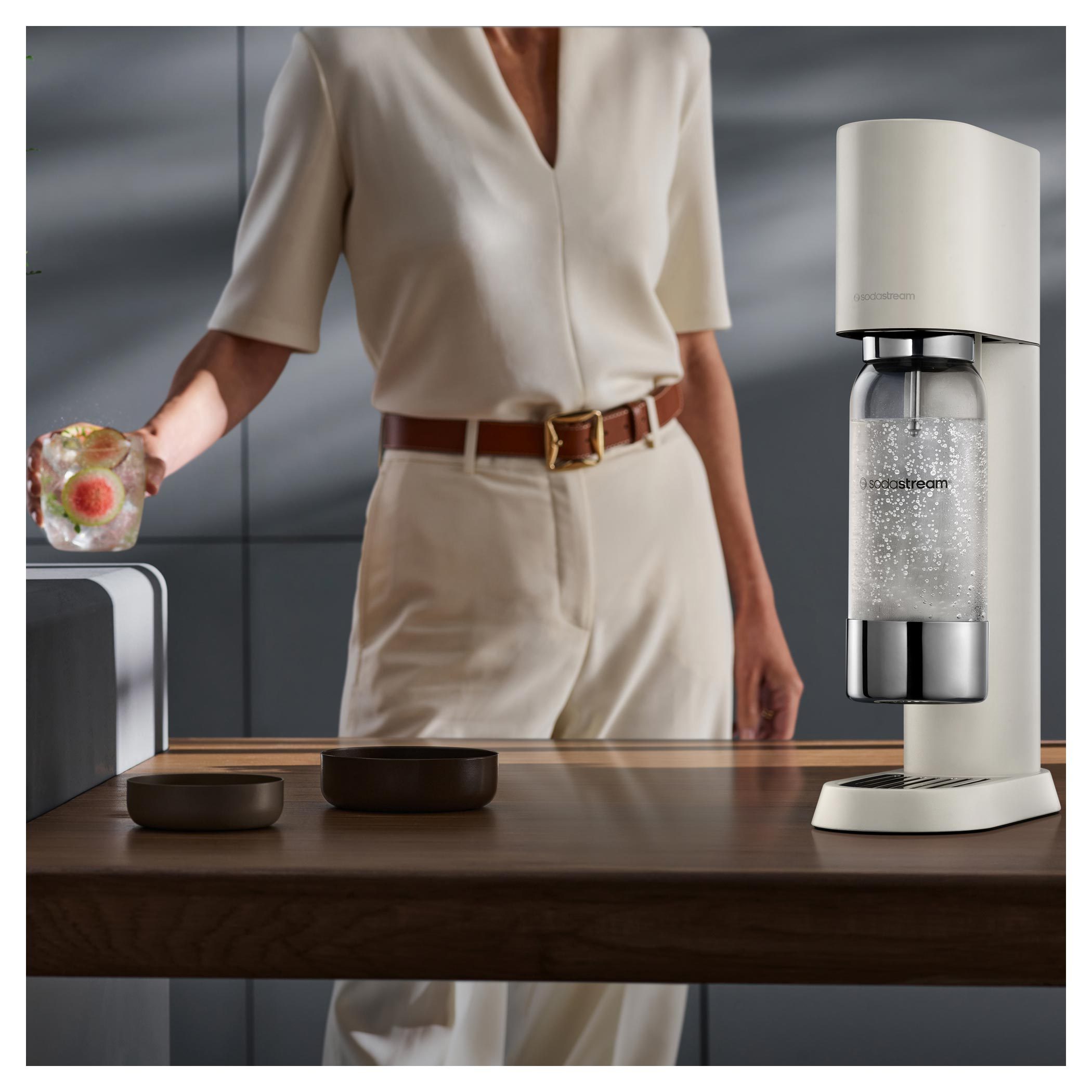 SODA STREAM SM ENSO SAND szódagép Quick Connect rendszerrel, homok színben – 5. kép