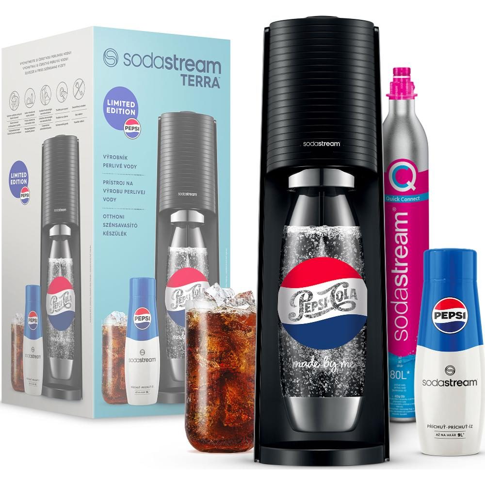 SODA STREAM SM TERRA fekete szódagép Pepsi Megapack csomaggal – 2. kép