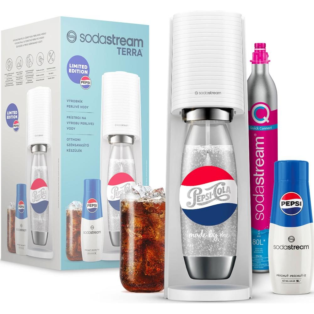 SODA STREAM SM TERRA fehér szódagép Pepsi MegaPack csomaggal – 2. kép
