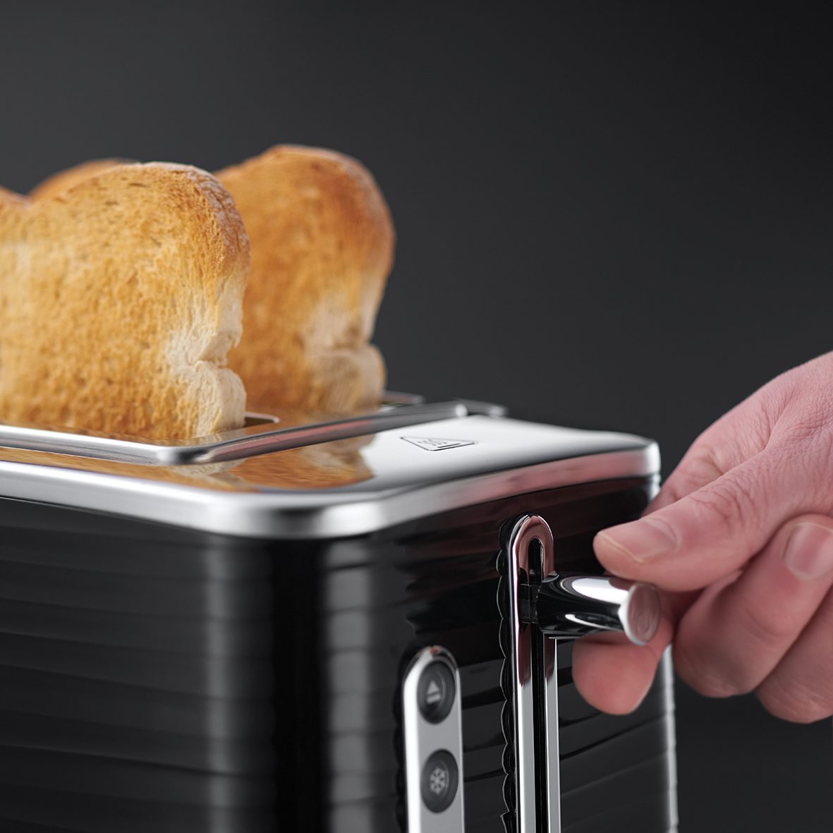 RUSSELL HOBBS 24371-56/RH Inspire két szeletes kenyérpirító, fekete – 4. kép