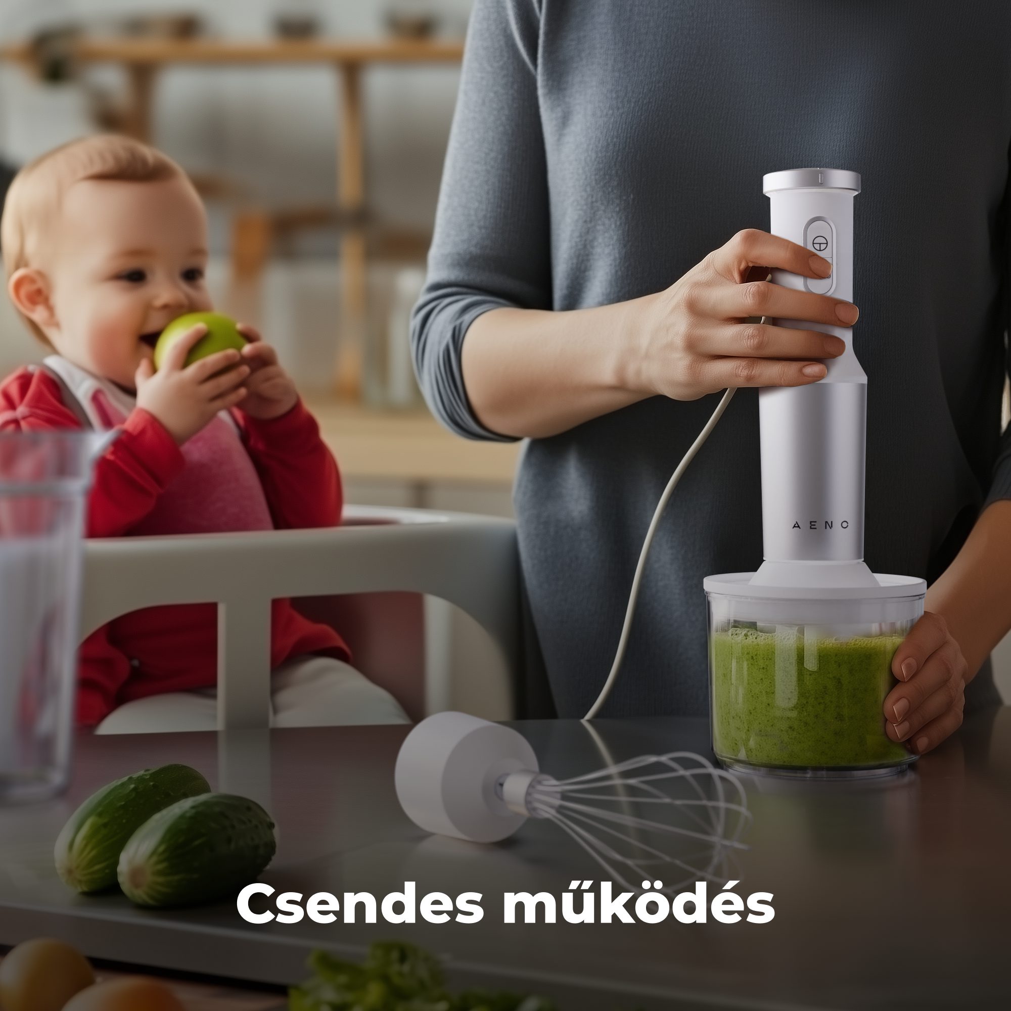 AENO AHB0004W botmixer 1200 W teljesítménnyel és tartozékokkal – 10. kép