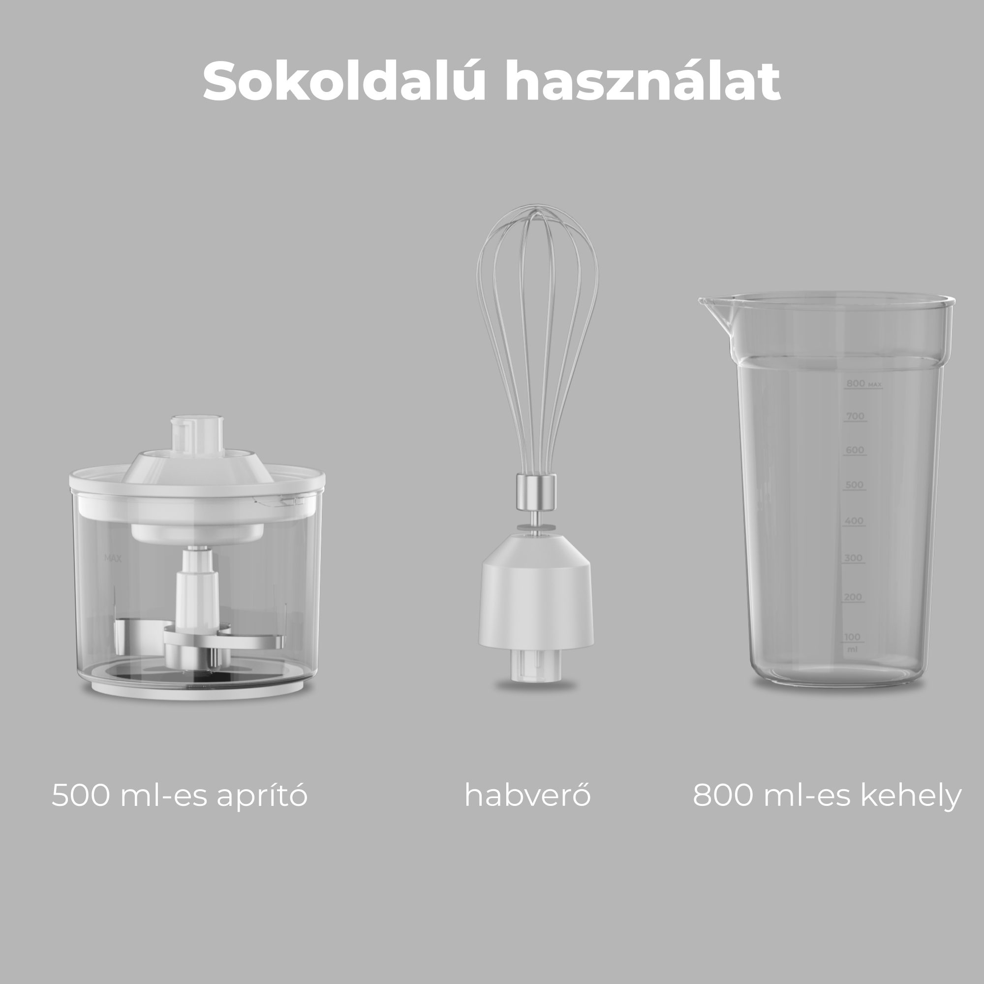 AENO AHB0004W botmixer 1200 W teljesítménnyel és tartozékokkal – 11. kép