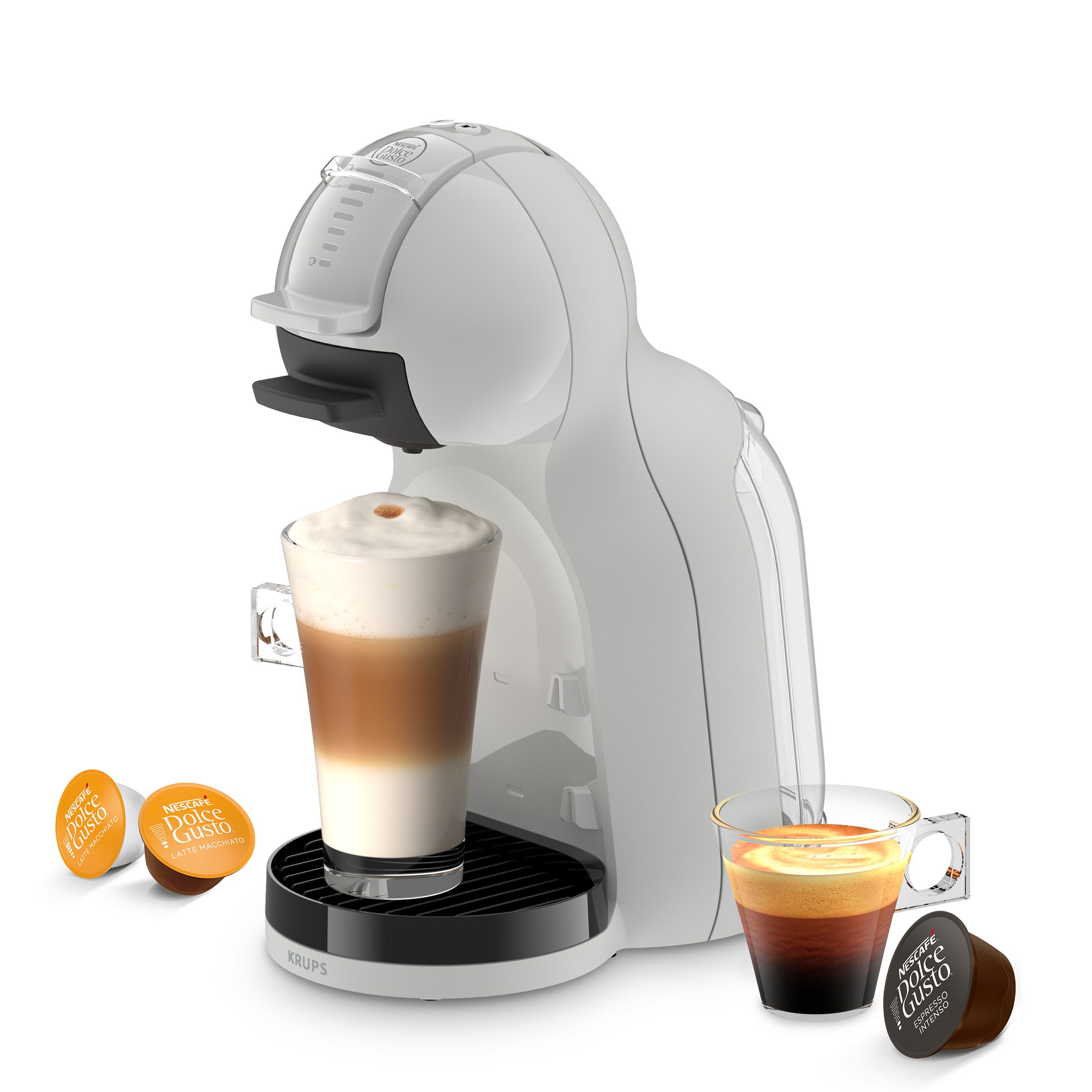 KRUPS KP143GF0 Mini Me 2 kapszulás kávéfőző, Arctic Grey