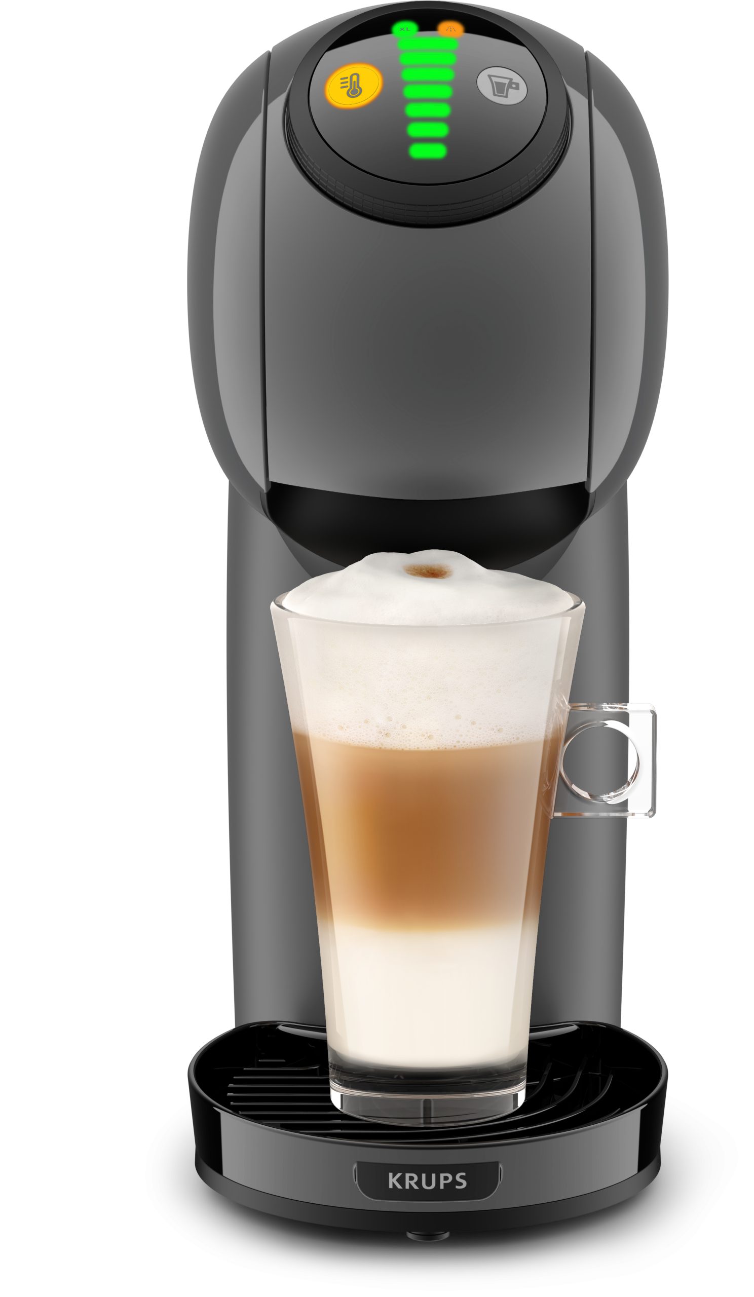 KRUPS KP243B10CE NESCAFÉ Dolce Gusto Genio S antracit kapszulás kávéfőző ajándék kapszulával – 4. kép