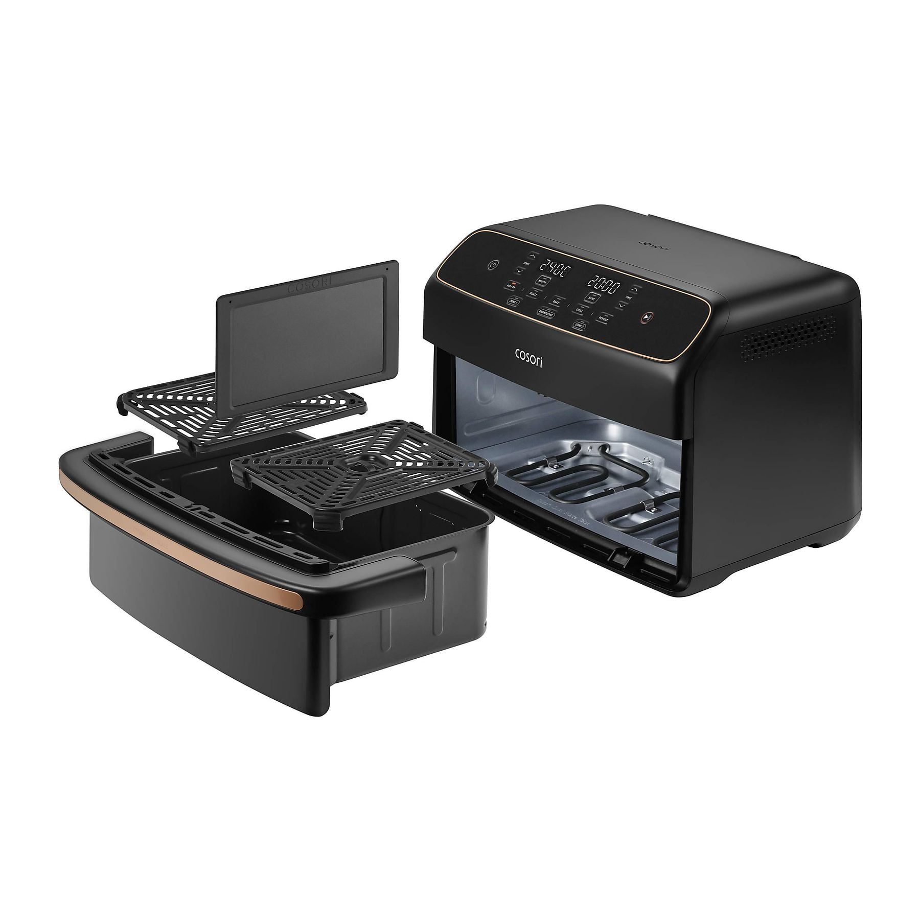 COSORI Dual Blaze Twinfry™ Compact 8,6 literes, kétzónás forrólevegős sütő – 5. kép