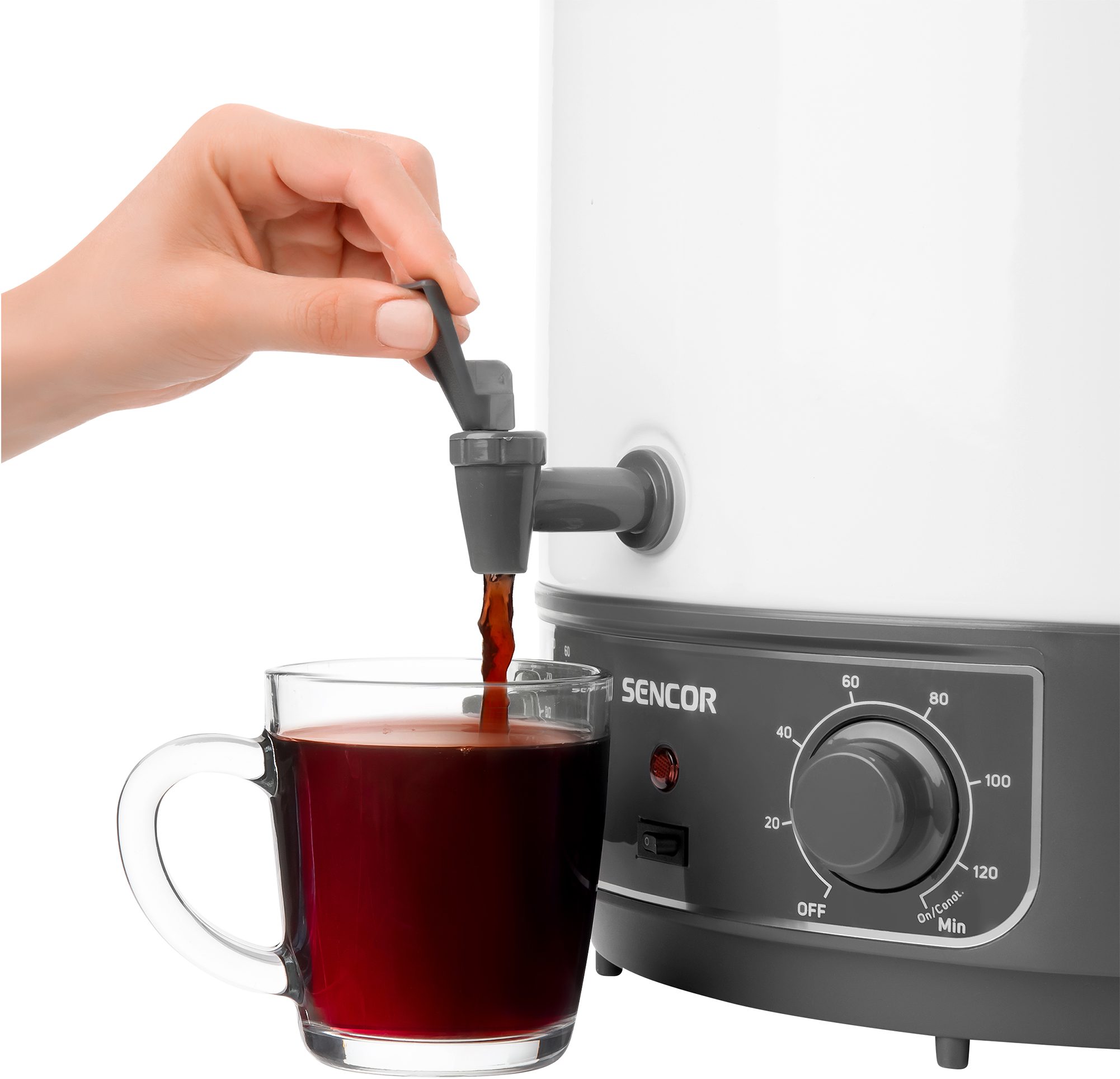 SENCOR SPP 2100WH 27 literes elektromos főzőedény kifolyócsővel – 7. kép