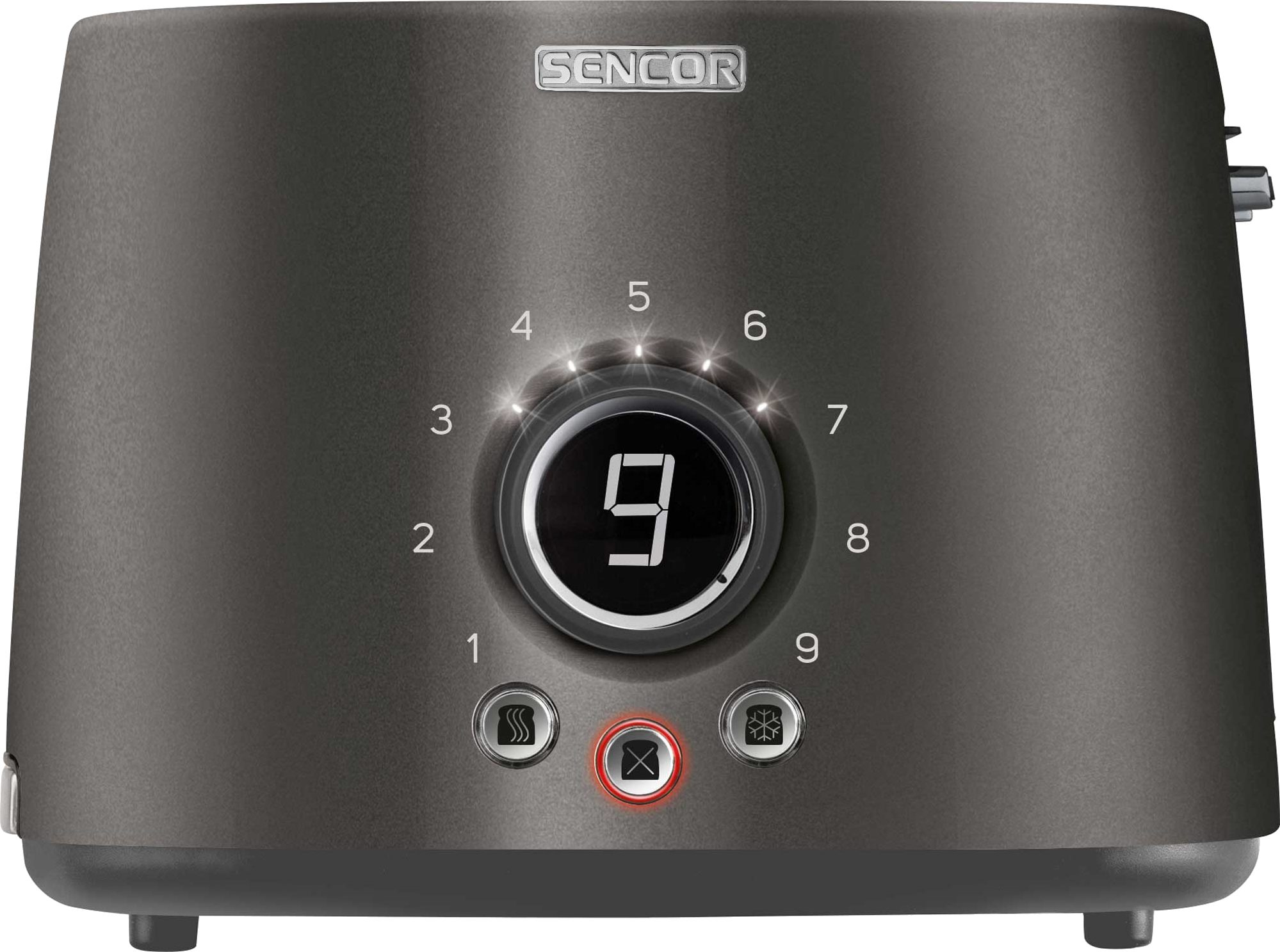 SENCOR STS 6058BK kétrekeszes kenyérpirító melegítőrostéllyal, fekete – 3. kép