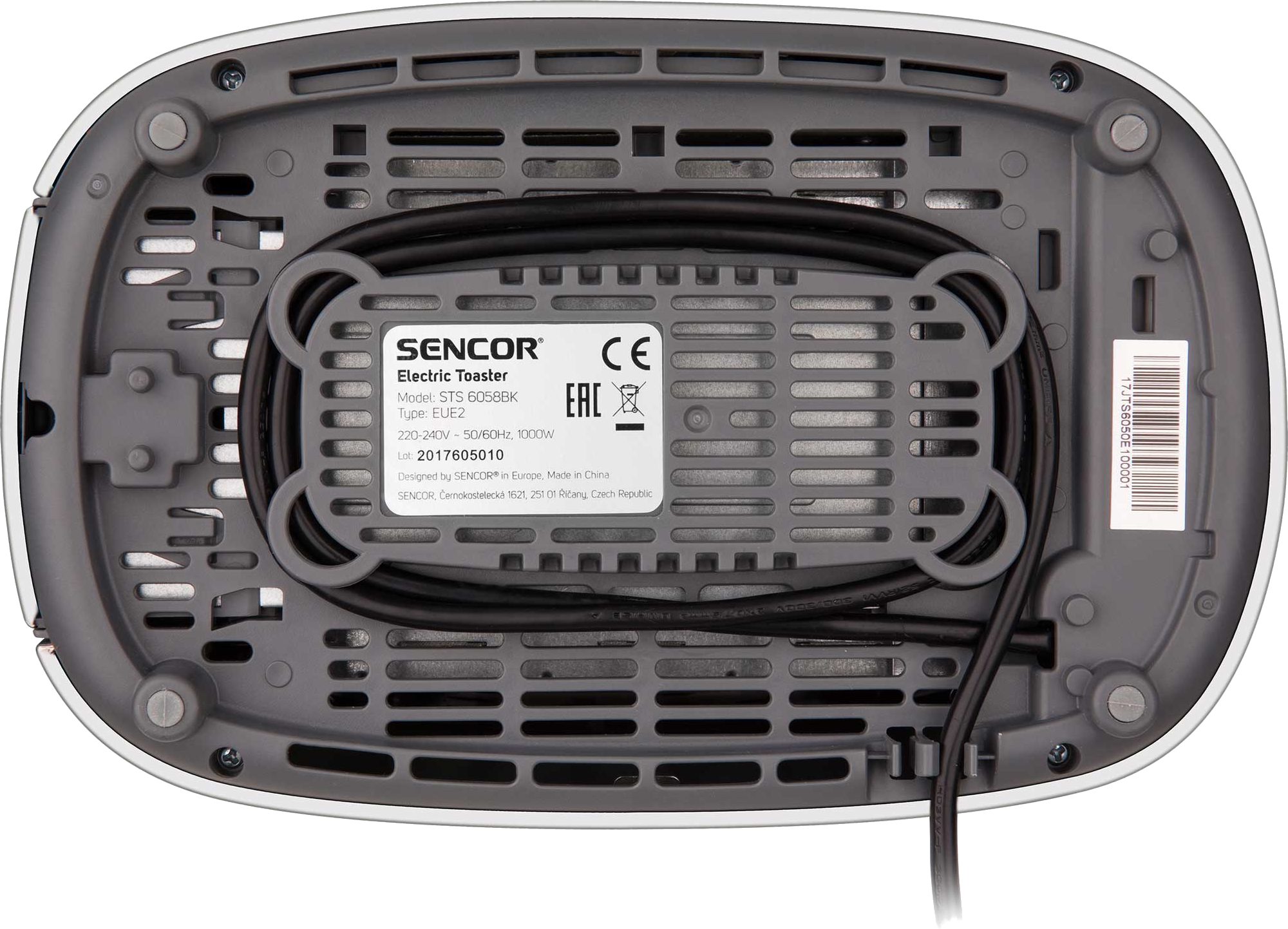 SENCOR STS 6058BK kétrekeszes kenyérpirító melegítőrostéllyal, fekete – 10. kép