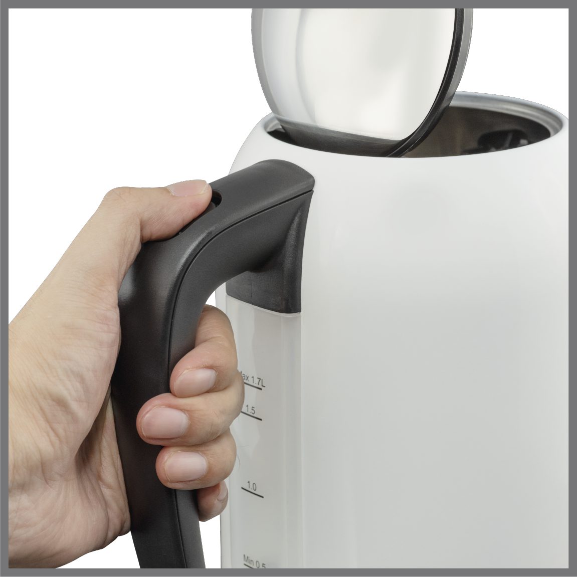 KOENIC KWK 4331 W vízforraló hőmérséklet-kijelzővel, 1,7 l – 9. kép