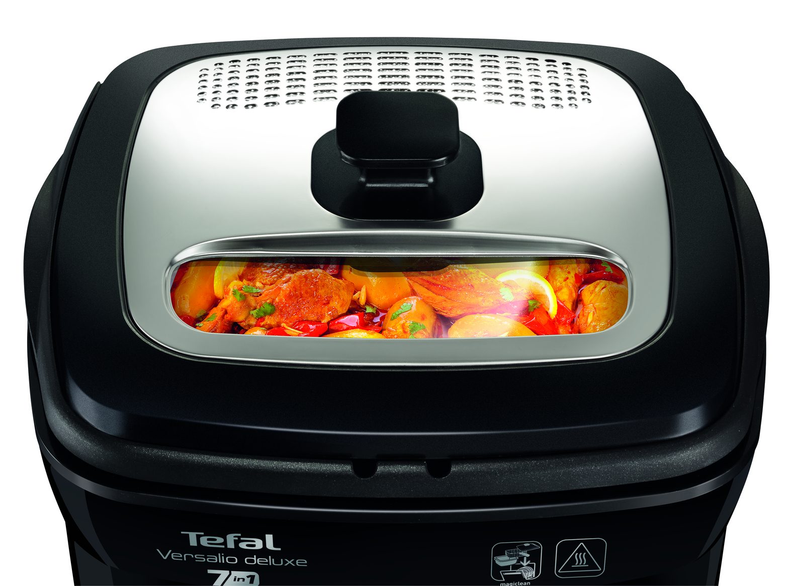 TEFAL FR491870 Versalio 7 az 1-ben multifunkciós olajsütő, fekete – 7. kép