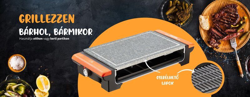 ETA 1162 Gril Vital elektromos grill kő- és öntöttvas sütőlappal – 4. kép