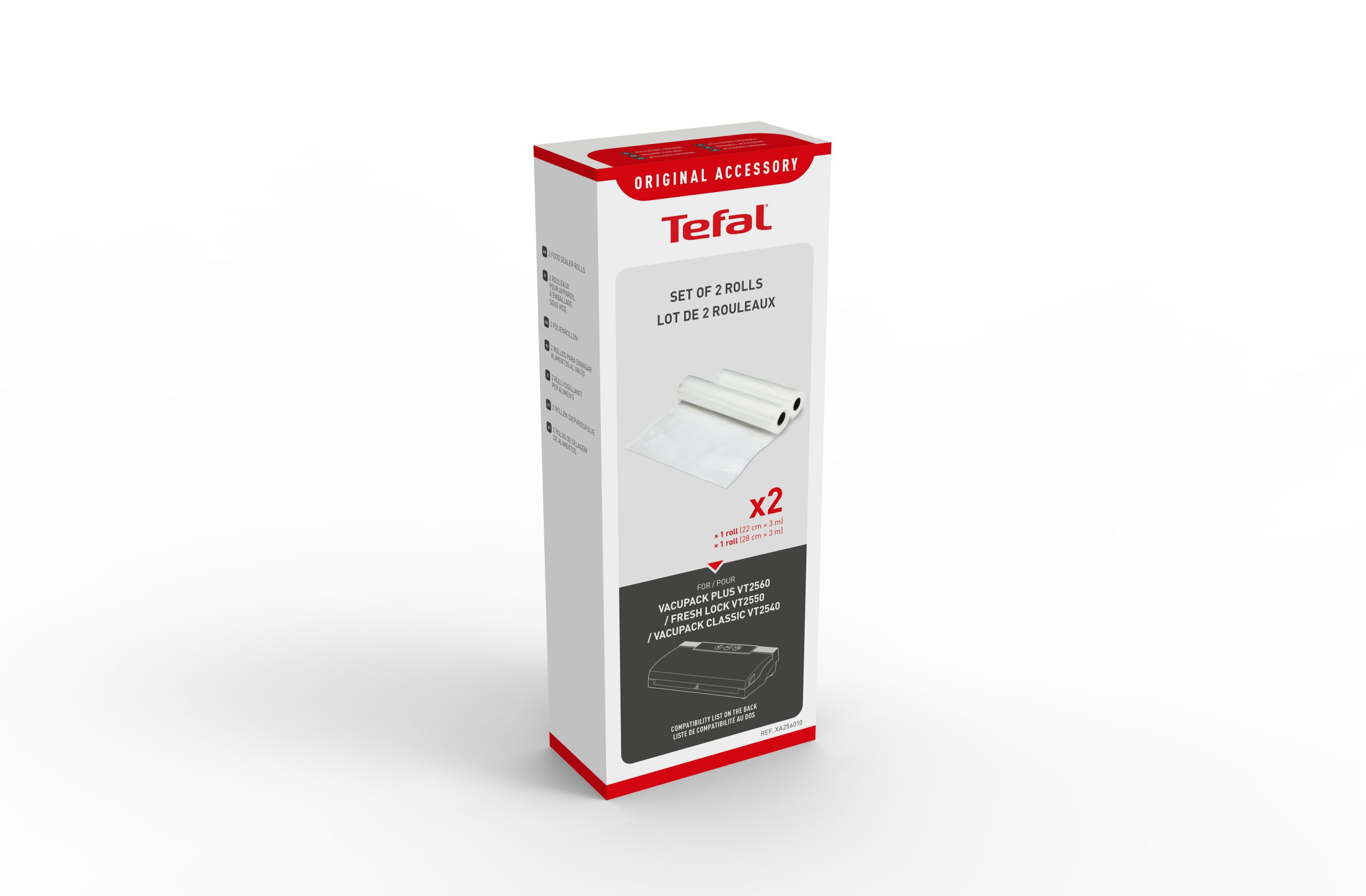 TEFAL XA256010 átlátszó vákuumcsomagoló tekercsek, 2 db – 6. kép