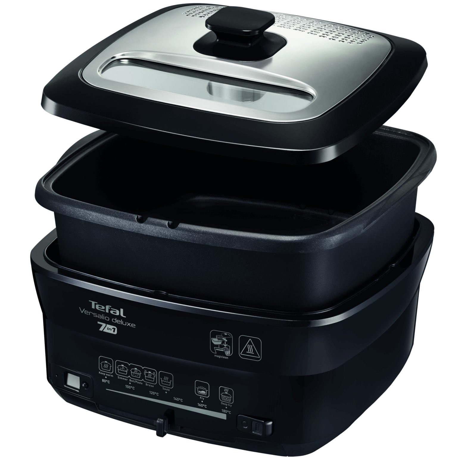TEFAL FR491870 Versalio 7 az 1-ben multifunkciós olajsütő, fekete – 9. kép