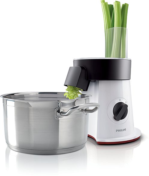 PHILIPS Viva Collection HR1388/80 salátakészítő 6 rozsdamentes acél tárcsával – 6. kép
