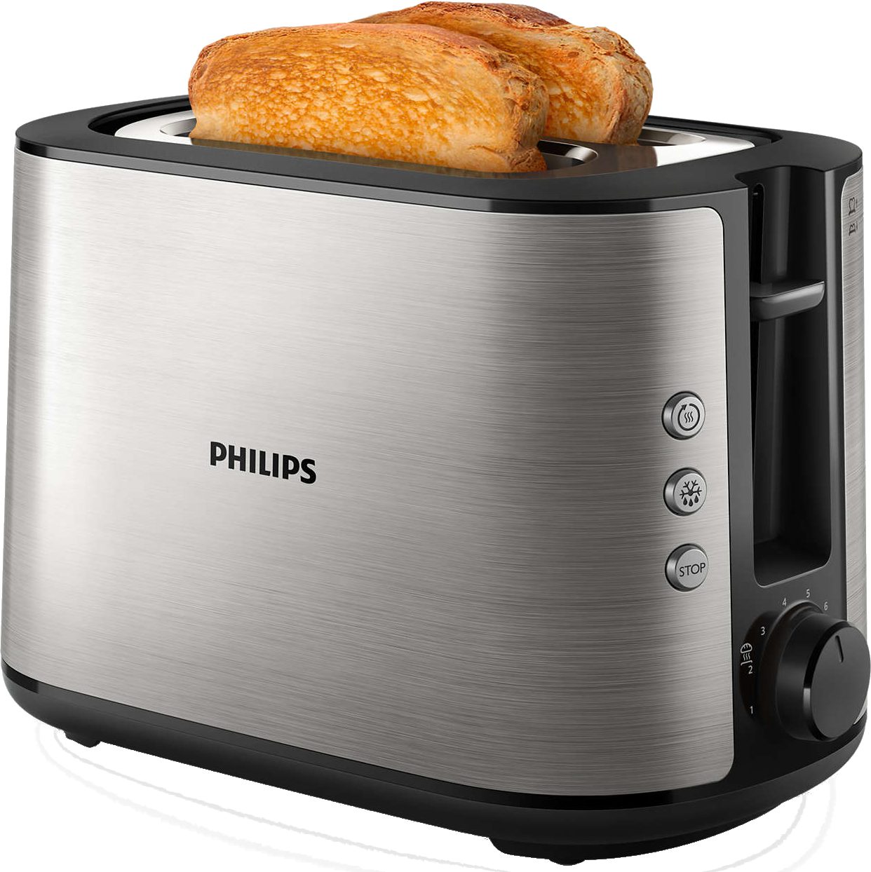 PHILIPS HD2650/90 Viva Collection ezüst kenyérpirító 8 pirítási fokozattal – 2. kép