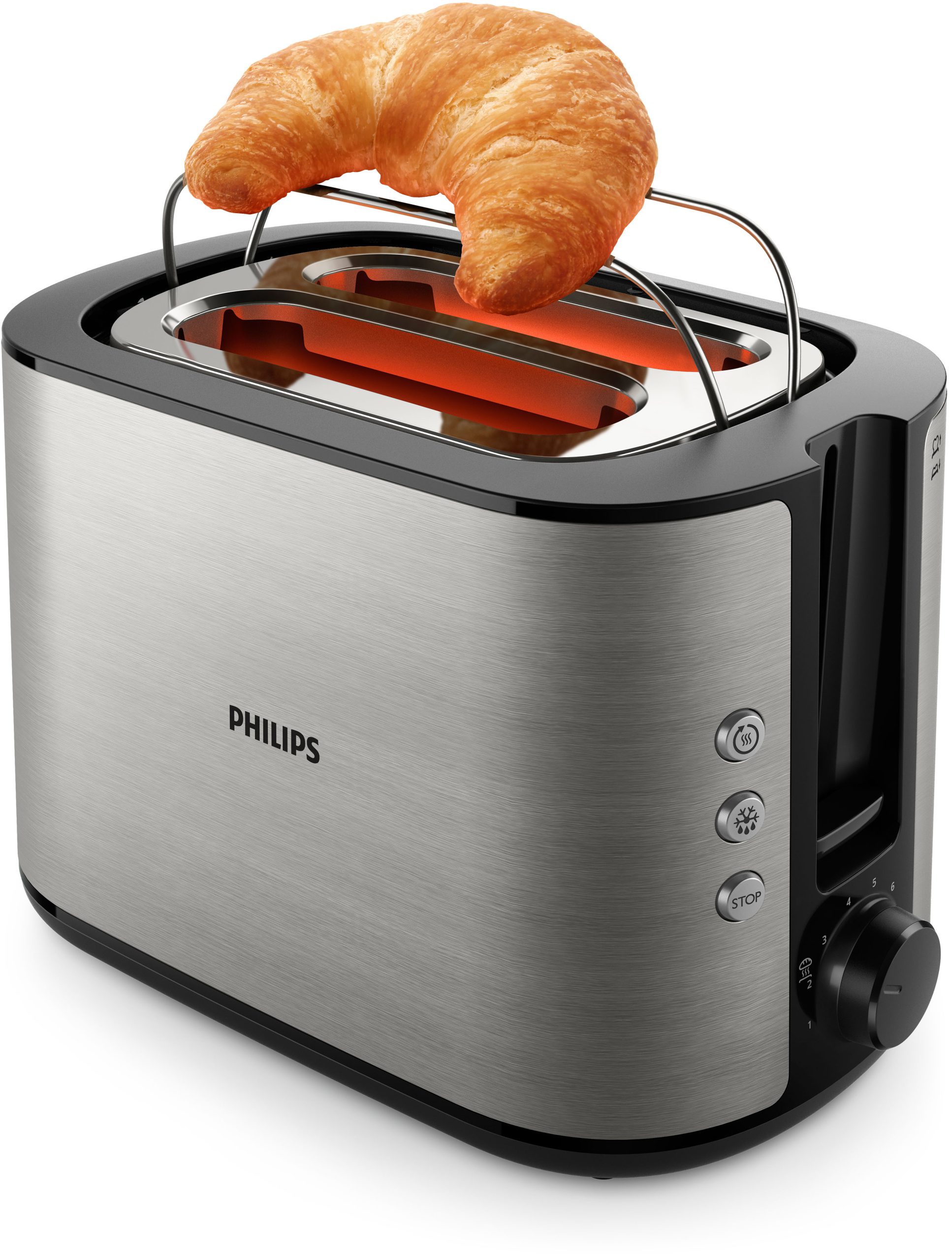 PHILIPS HD2650/90 Viva Collection ezüst kenyérpirító 8 pirítási fokozattal – 7. kép