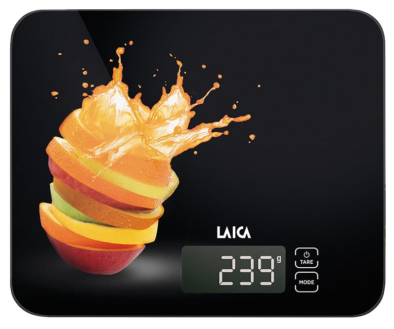 LAICA KS5015L digitális konyhamérleg narancsszínű mintával, 15 kg-os kapacitással – 2. kép
