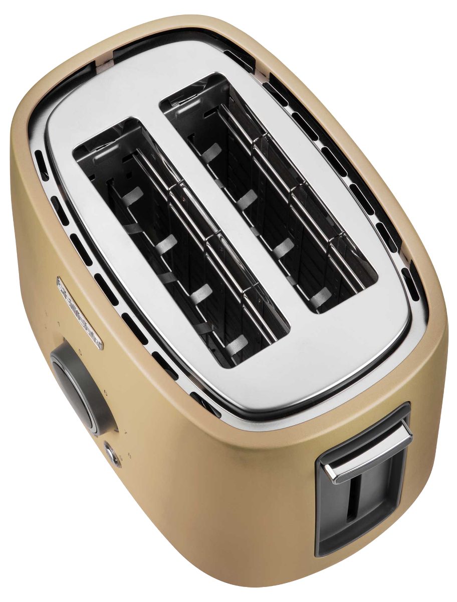 SENCOR STS 6057CH aranyszínű, kétrekeszes kenyérpirító 1000 W teljesítménnyel – 2. kép