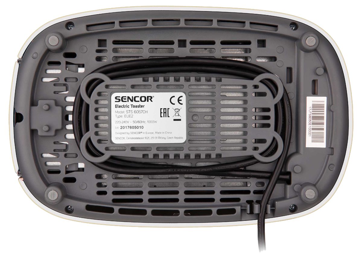 SENCOR STS 6057CH aranyszínű, kétrekeszes kenyérpirító 1000 W teljesítménnyel – 4. kép