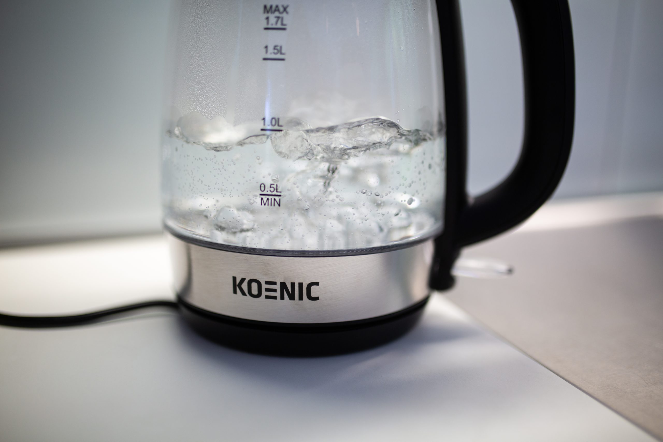 KOENIC KWK 2220 1,7 literes üveg vízforraló – 5. kép