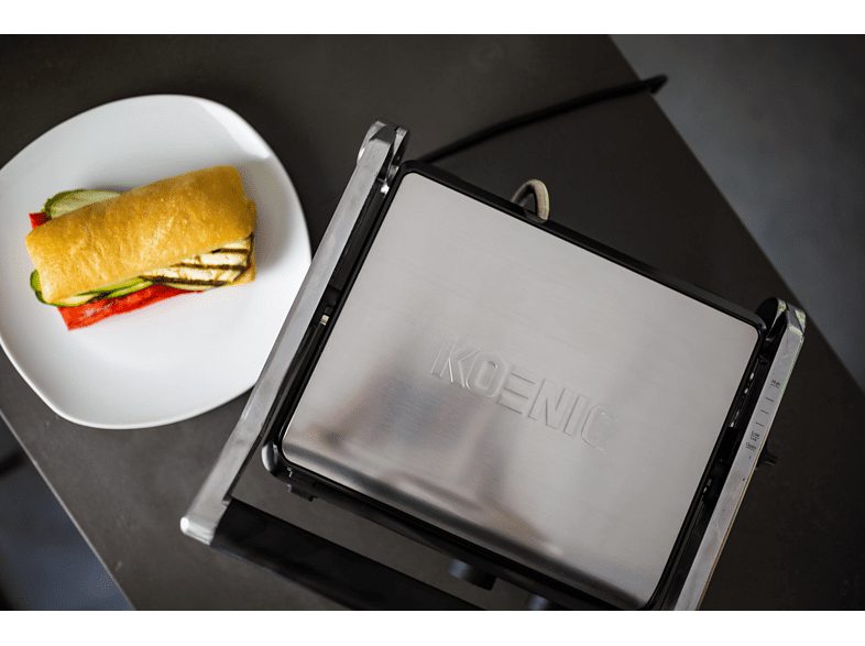 KOENIC KCG 2020 M kontakt- és asztali grill 2000 W teljesítménnyel – 4. kép