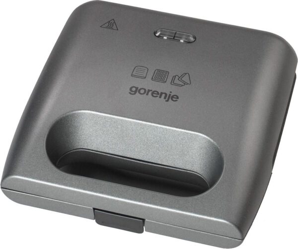 GORENJE SM703 szürke minigrill tapadásmentes, bordázott sütőlappal