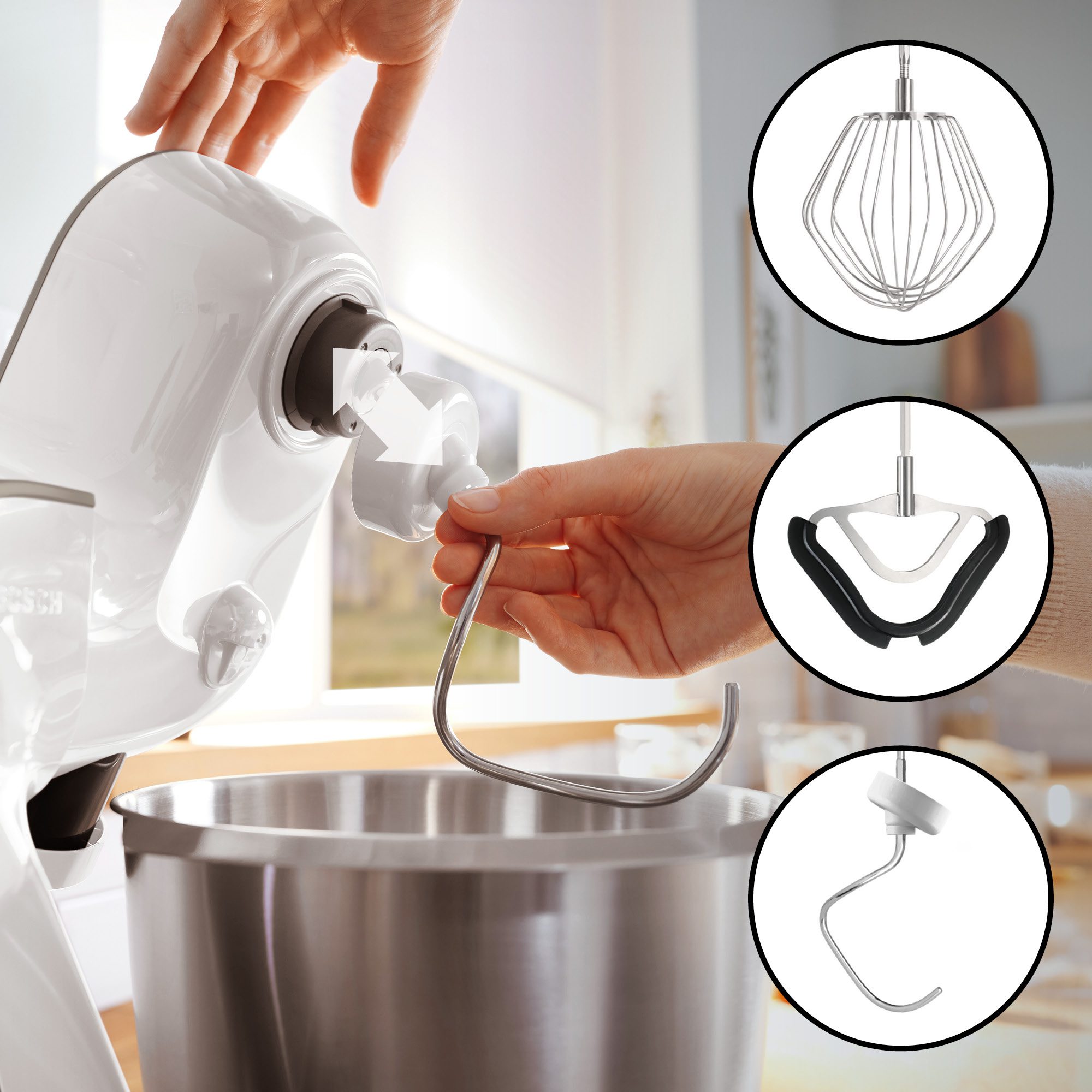 BOSCH MUM5XW40 1000 W-os fehér konyhai robotgép – 7. kép
