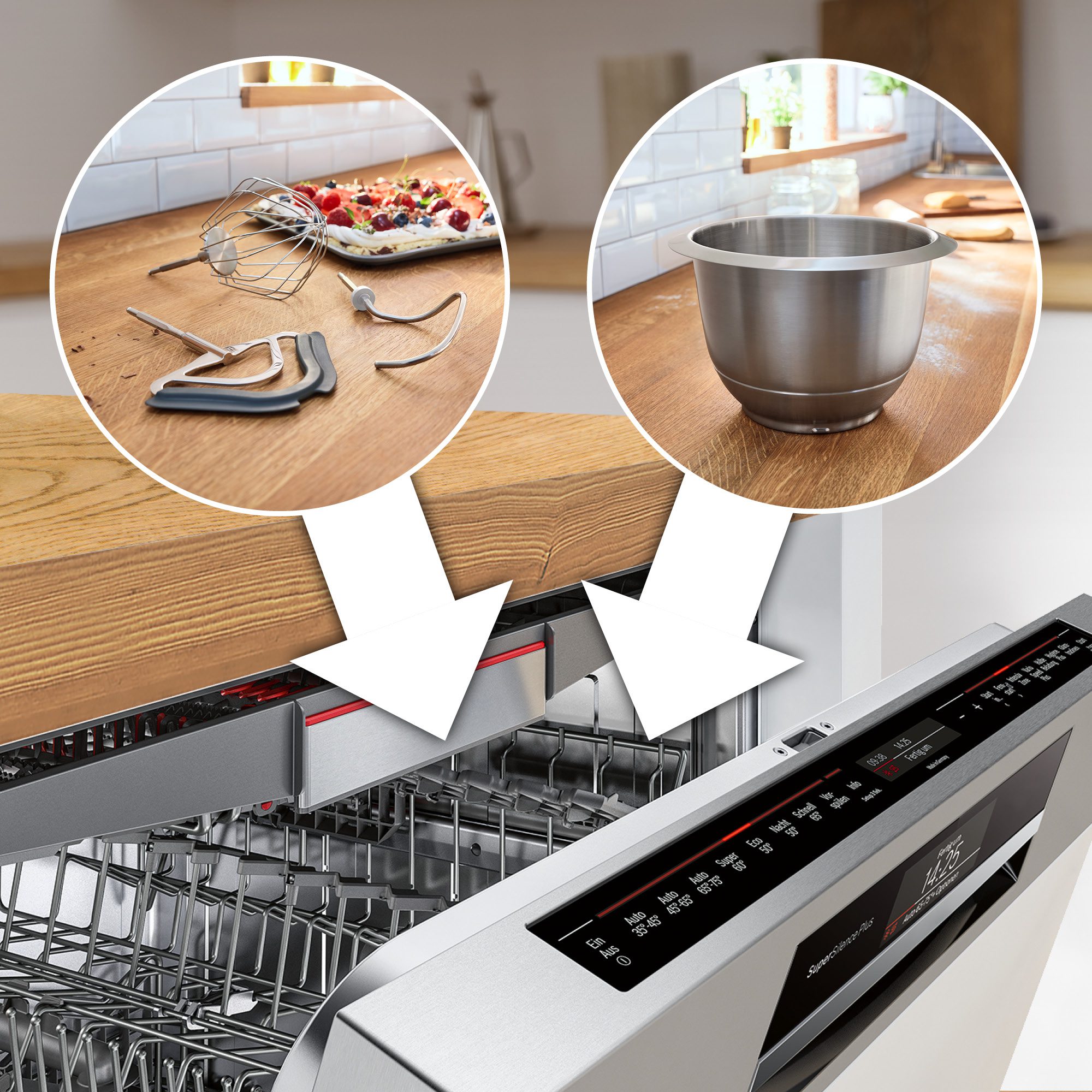 BOSCH MUM5XW40 1000 W-os fehér konyhai robotgép – 9. kép