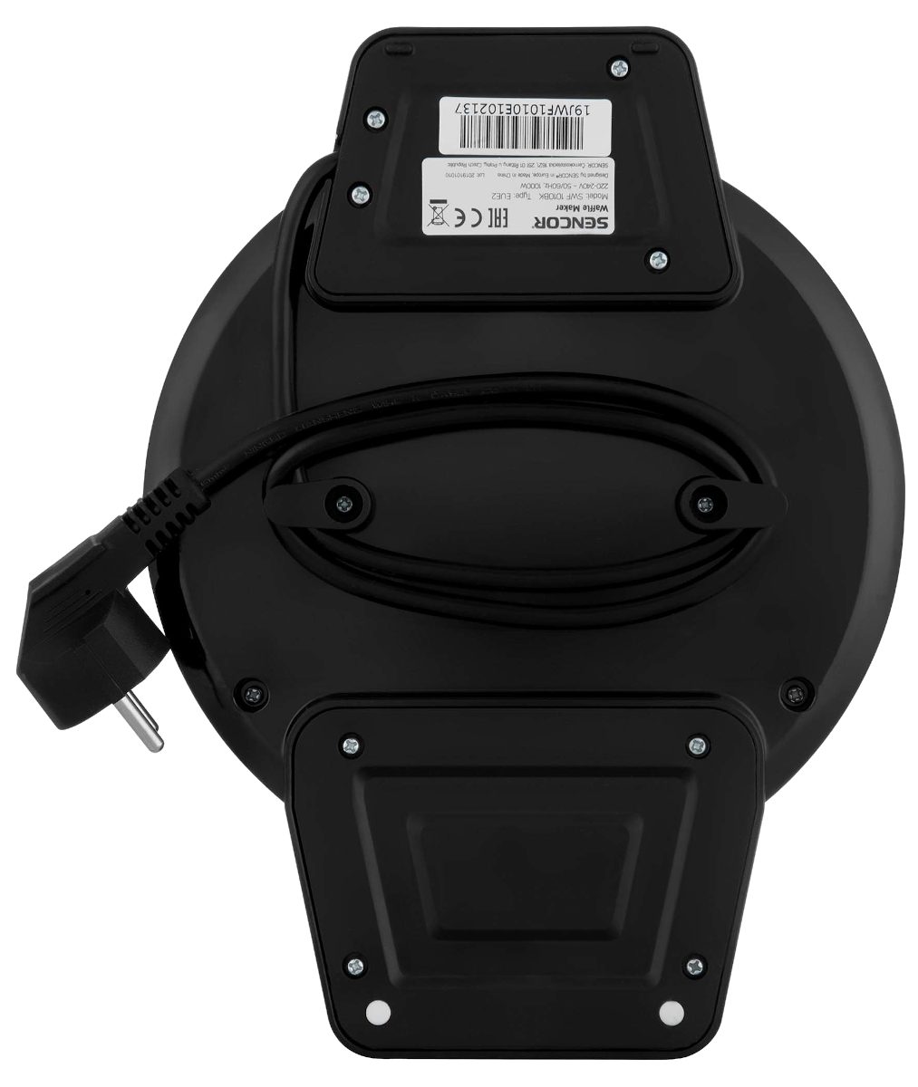 SENCOR SWF 1010BK rozsdamentes gofrisütő 5 szív alakú gofrihoz – 3. kép