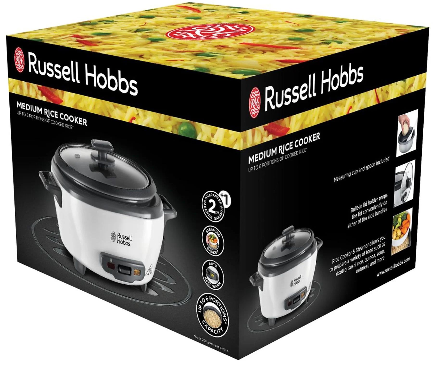 RUSSELL HOBBS 27030-56 Medium rizsfőző párolókosárral, 300 W – 5. kép