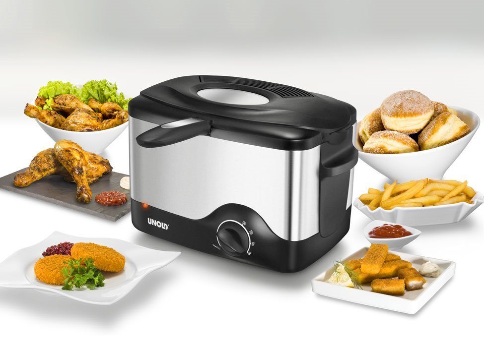 UNOLD U58615 olajsütő 1,5 literes tartállyal, 1200 W teljesítménnyel – 2. kép