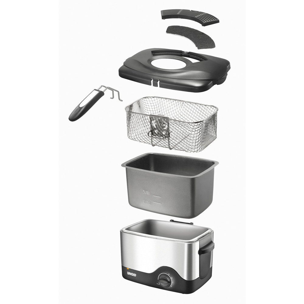 UNOLD U58615 olajsütő 1,5 literes tartállyal, 1200 W teljesítménnyel – 7. kép