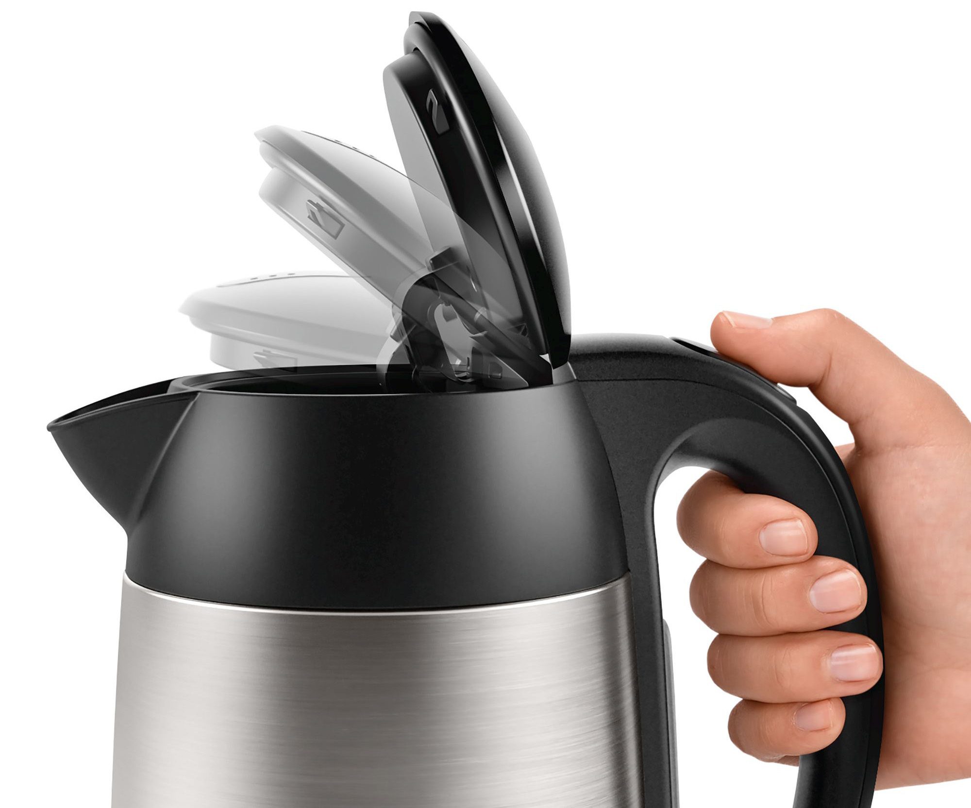 BOSCH TWK3P420 nemesacél vízforraló 1,7 literes kapacitással – 3. kép