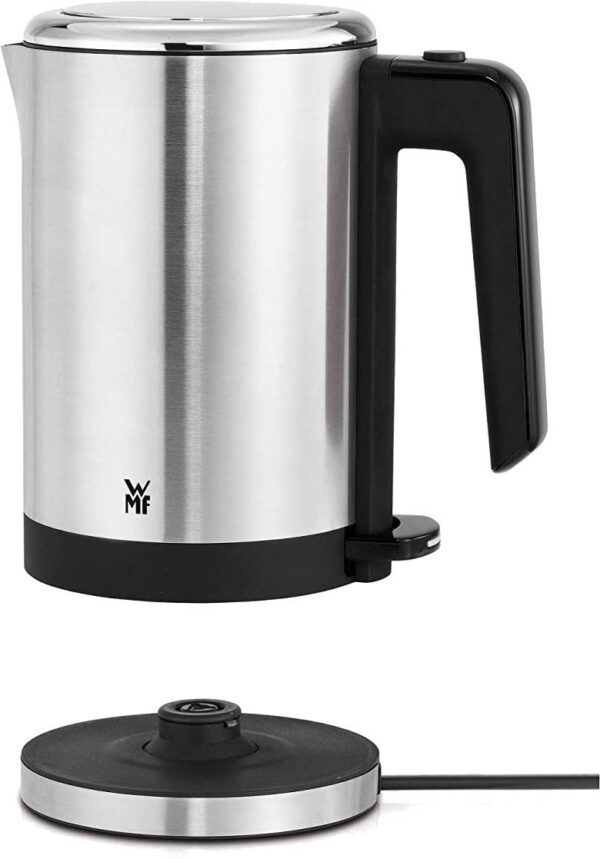 WMF KITCHENminis® 0,8 literes vezeték nélküli vízforraló, ezüst-fekete