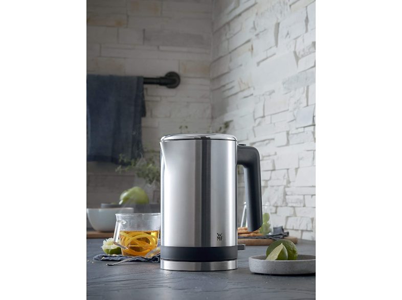 WMF KITCHENminis® 0,8 literes vezeték nélküli vízforraló, ezüst-fekete – 3. kép
